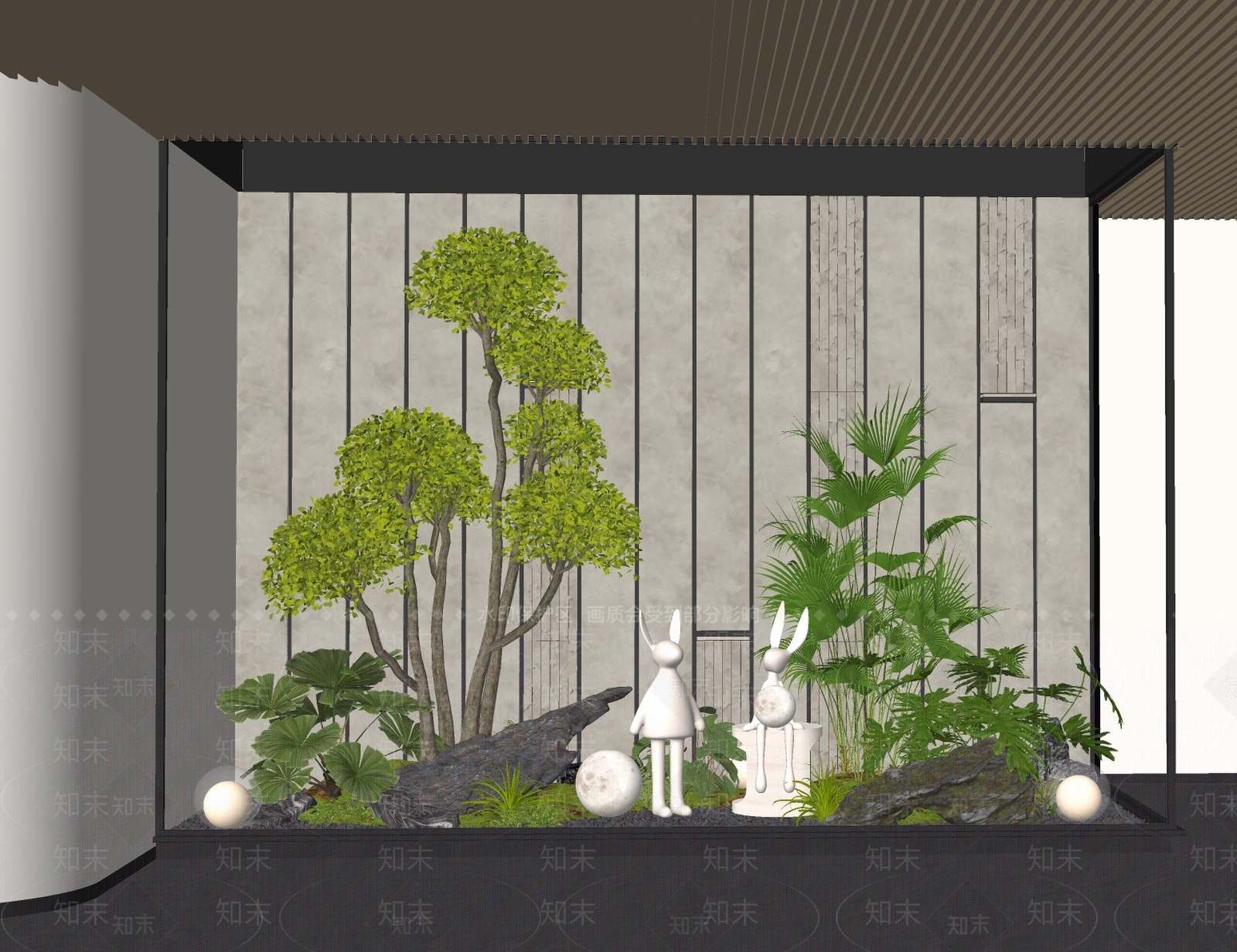 植物组合SU模型下载【ID:1175332953】