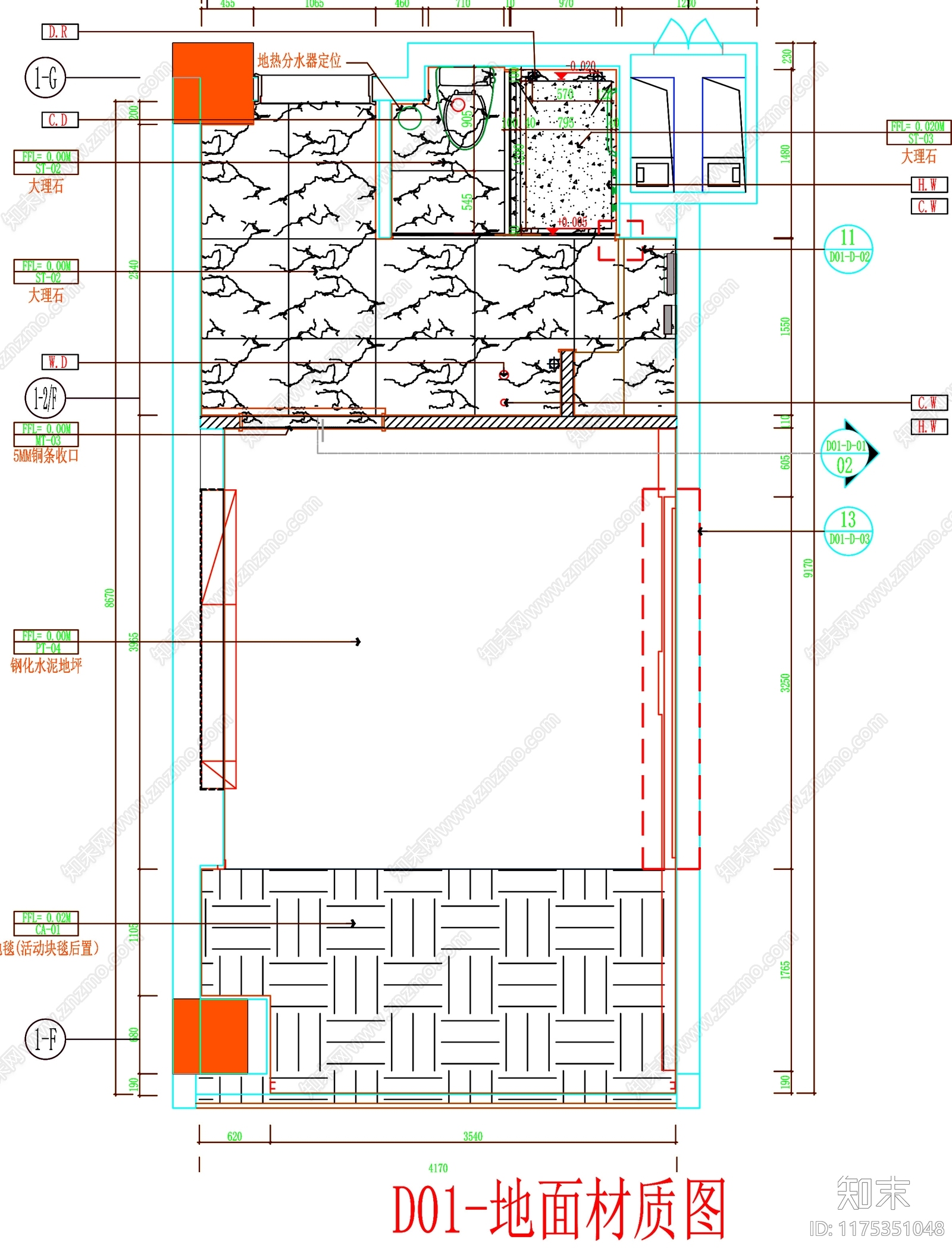 现代工装图库cad施工图下载【ID:1175351048】