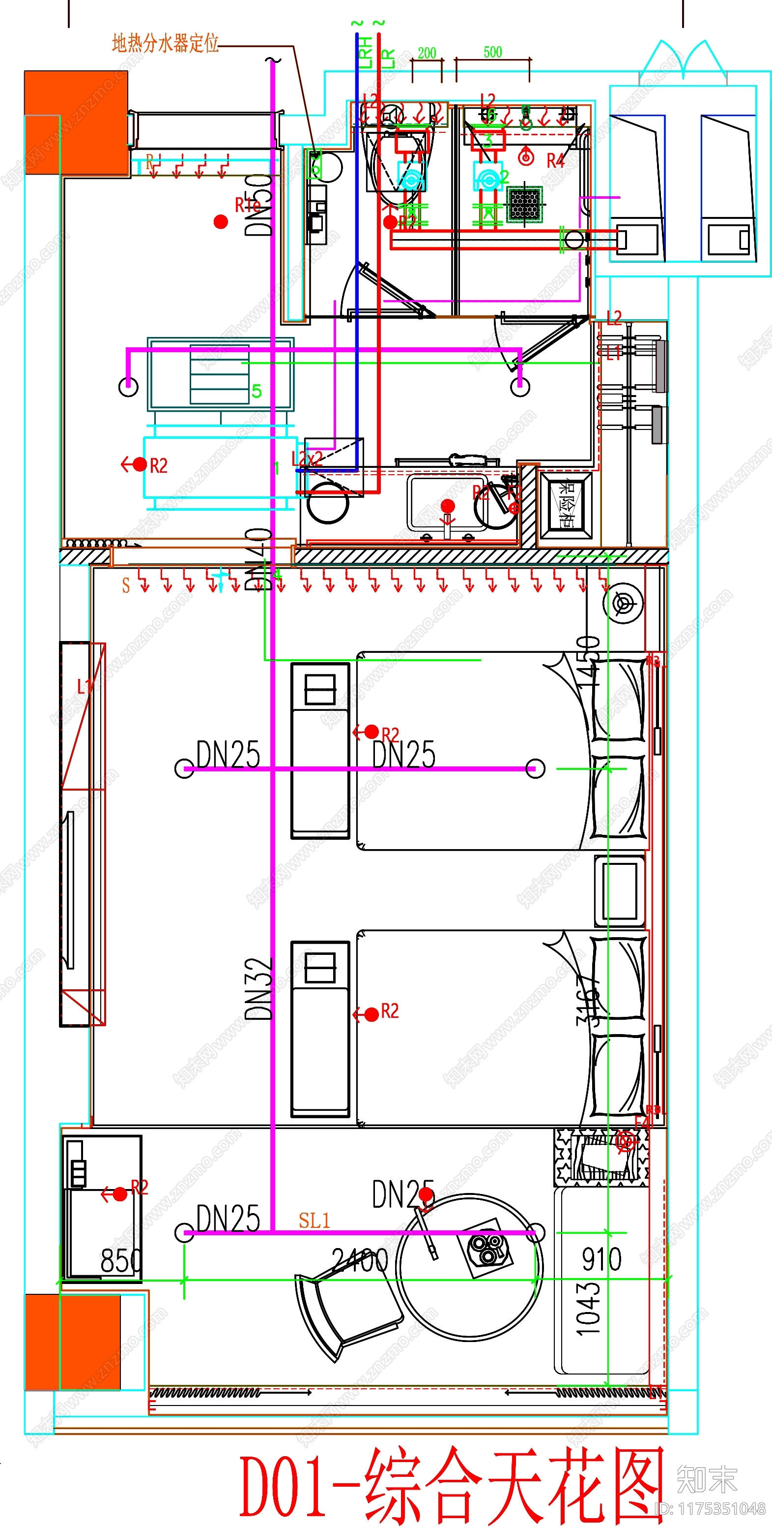 现代工装图库cad施工图下载【ID:1175351048】