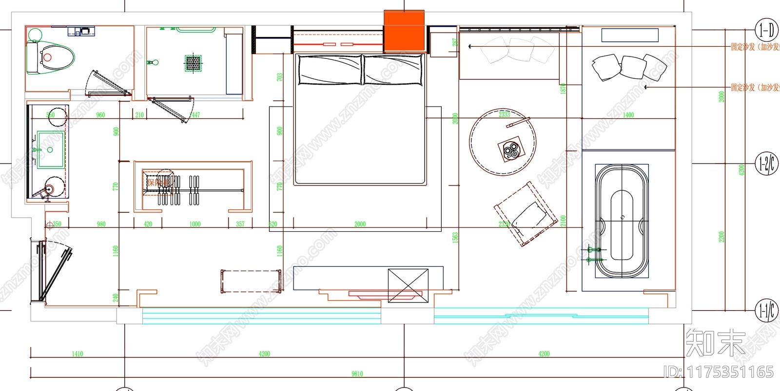 现代工装图库施工图下载【ID:1175351165】