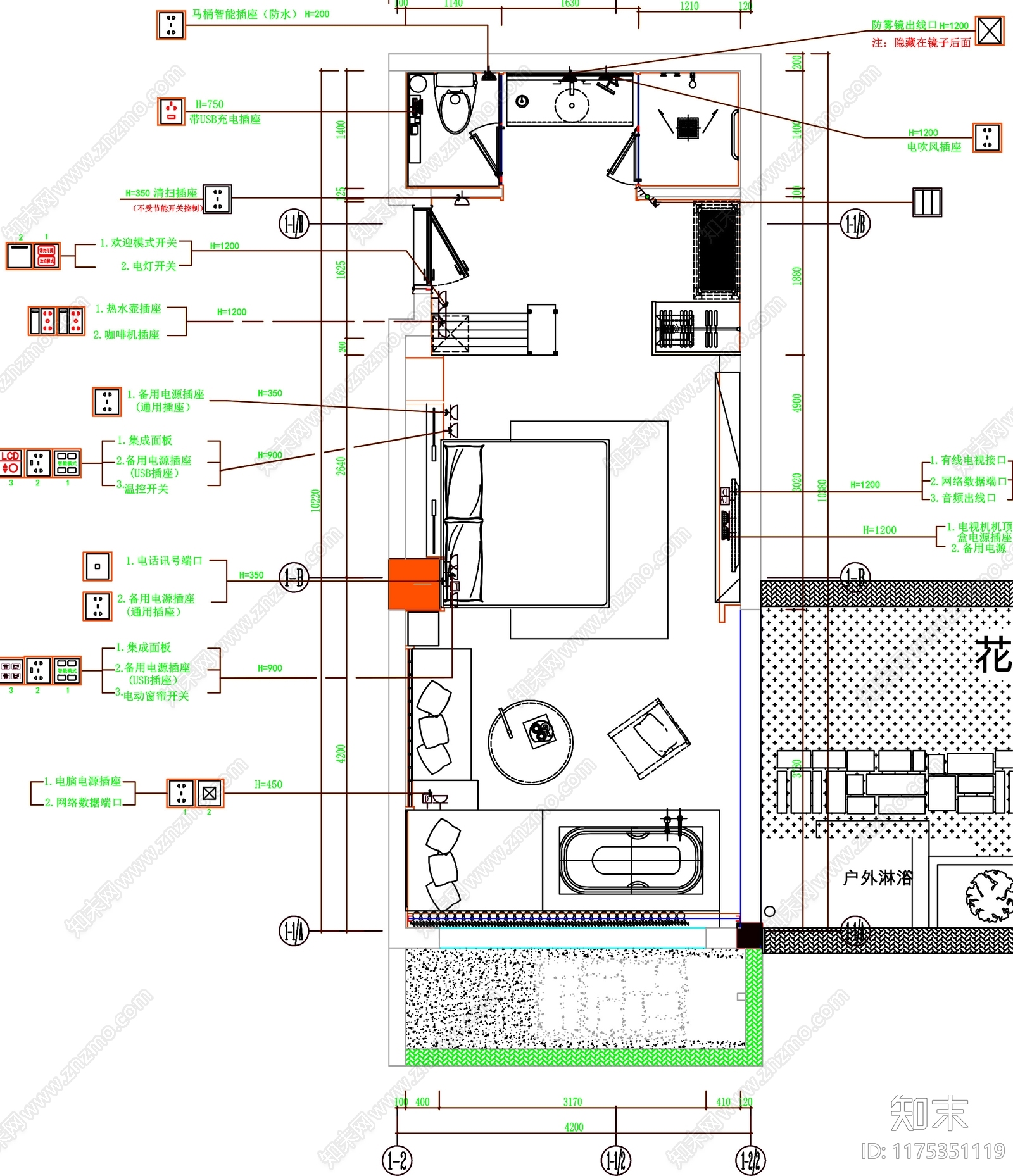 现代工装图库cad施工图下载【ID:1175351119】