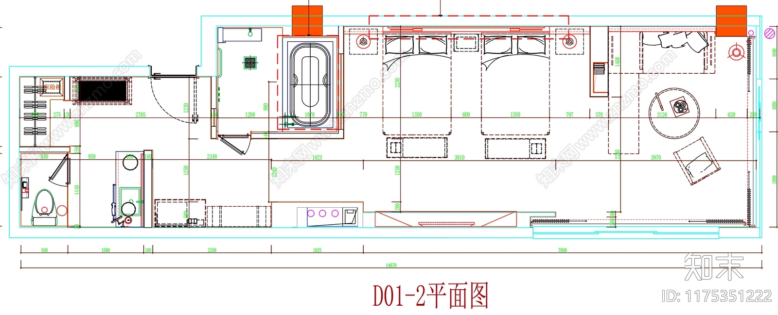 现代工装图库cad施工图下载【ID:1175351222】