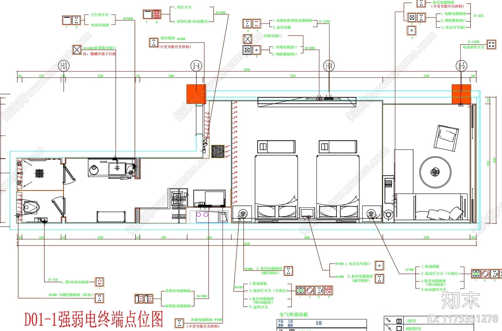现代工装图库cad施工图下载【ID:1175351278】