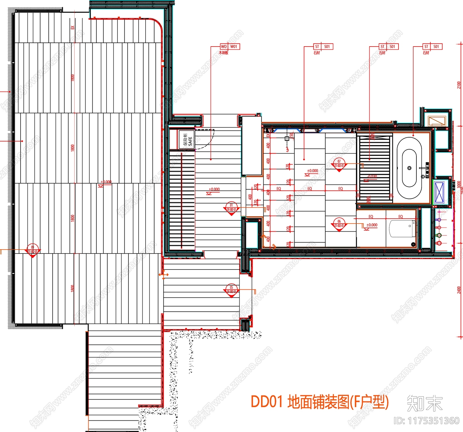 现代工装图库cad施工图下载【ID:1175351360】