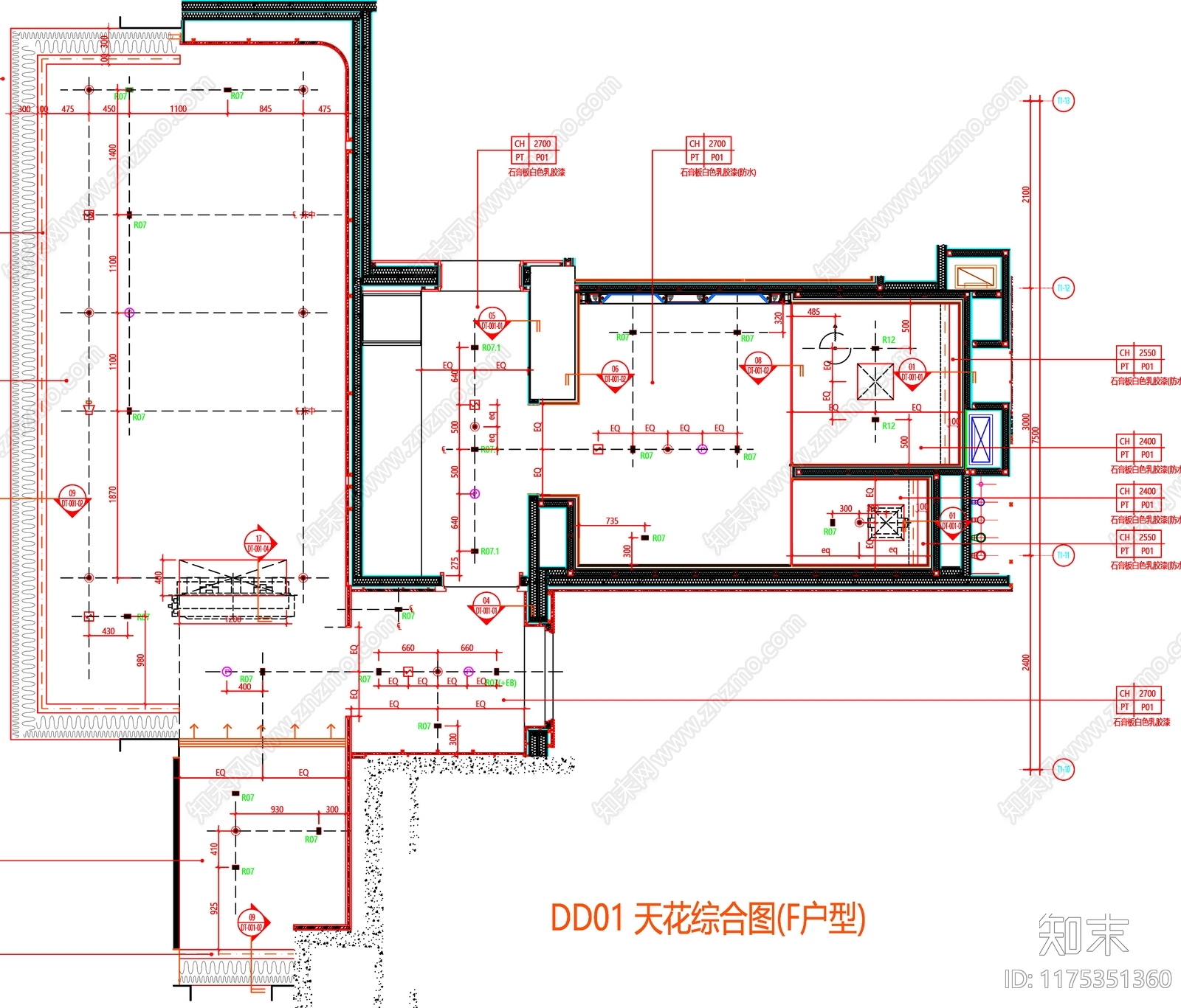 现代工装图库cad施工图下载【ID:1175351360】