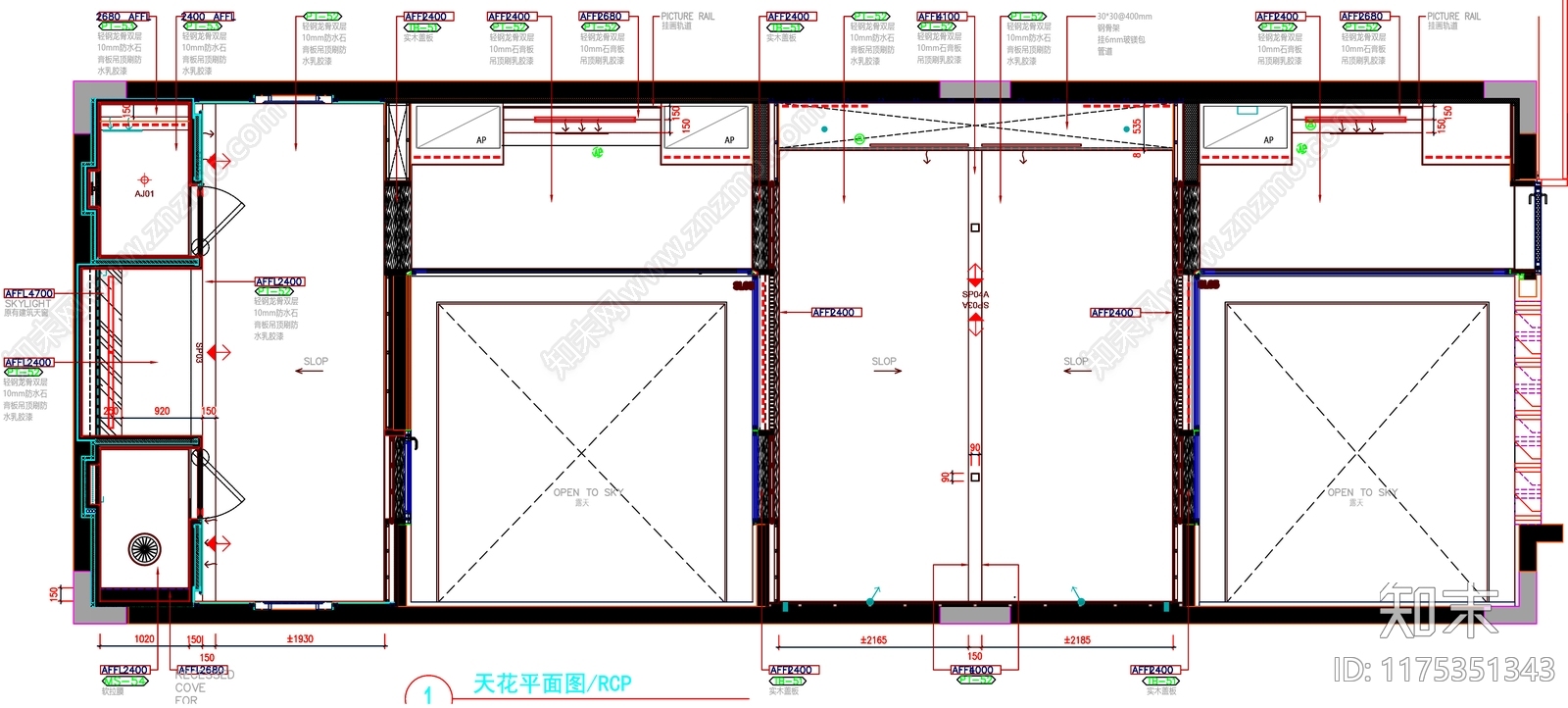 现代工装图库cad施工图下载【ID:1175351343】