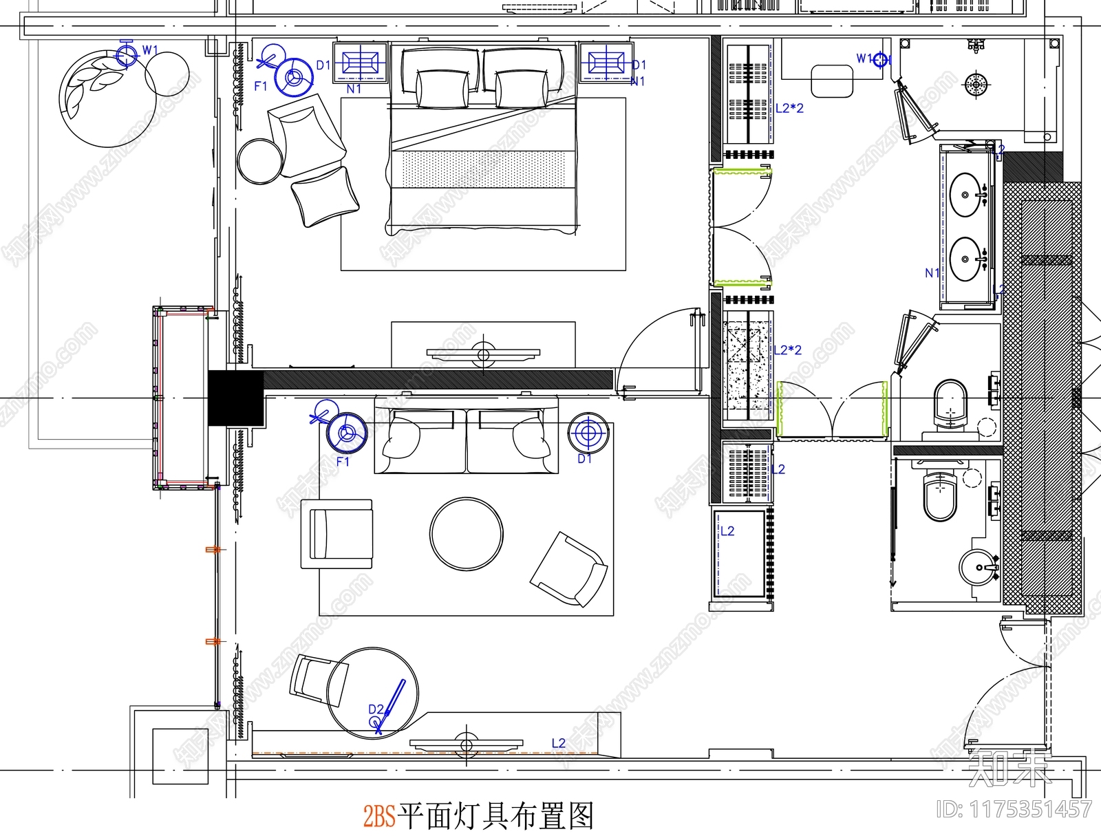 现代工装图库cad施工图下载【ID:1175351457】