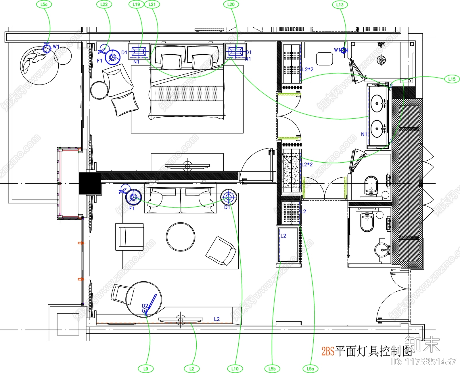 现代工装图库cad施工图下载【ID:1175351457】