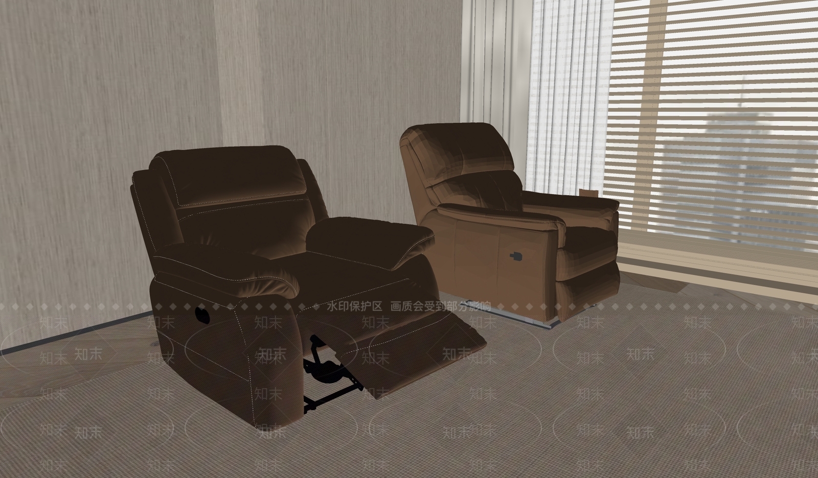 现代按摩椅SU模型下载【ID:1175353296】