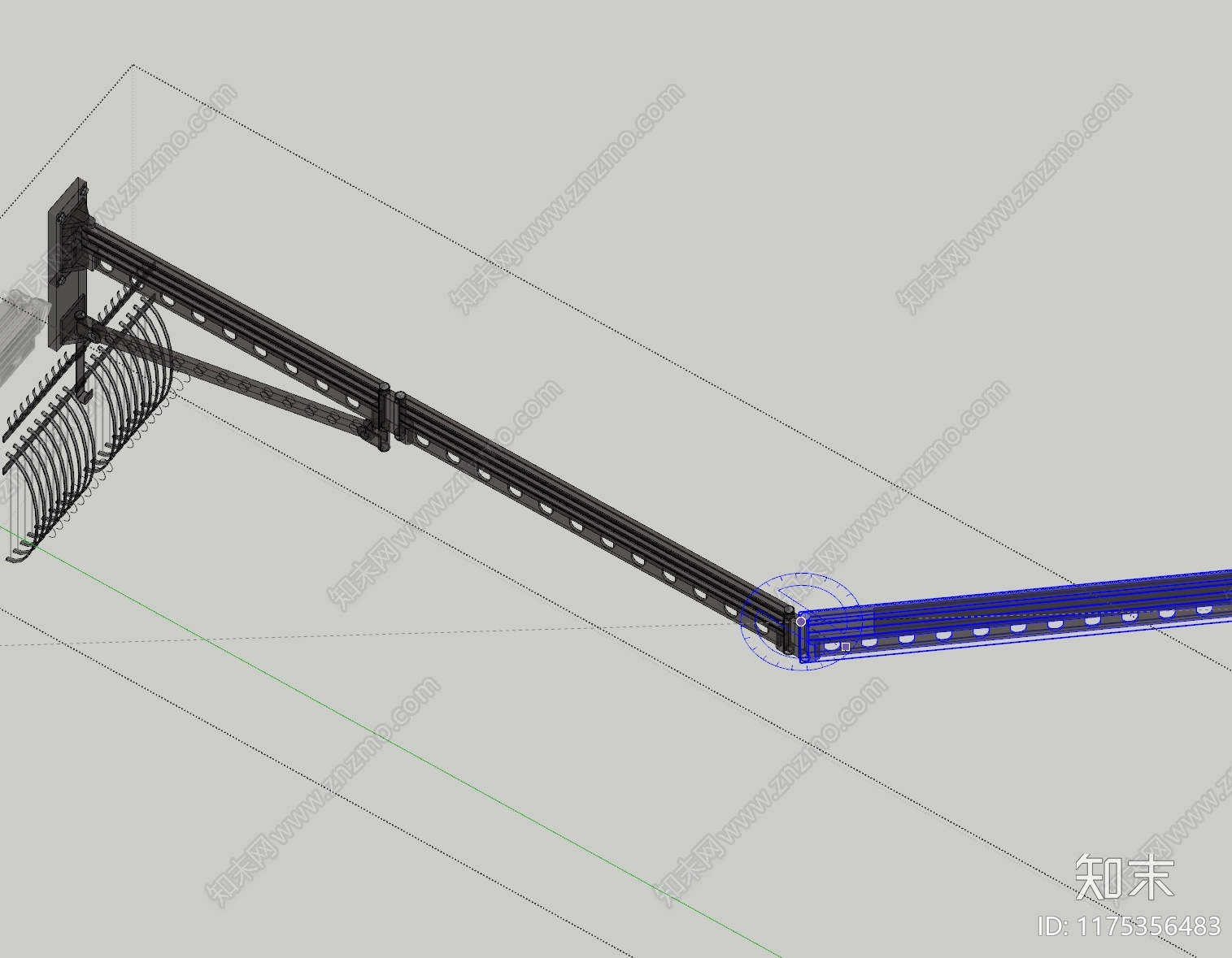 现代晾衣架SU模型下载【ID:1175356483】