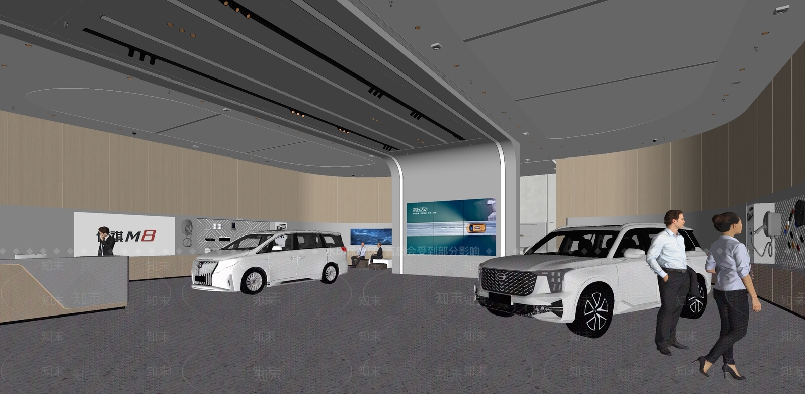 现代汽车4S店SU模型下载【ID:1175358633】