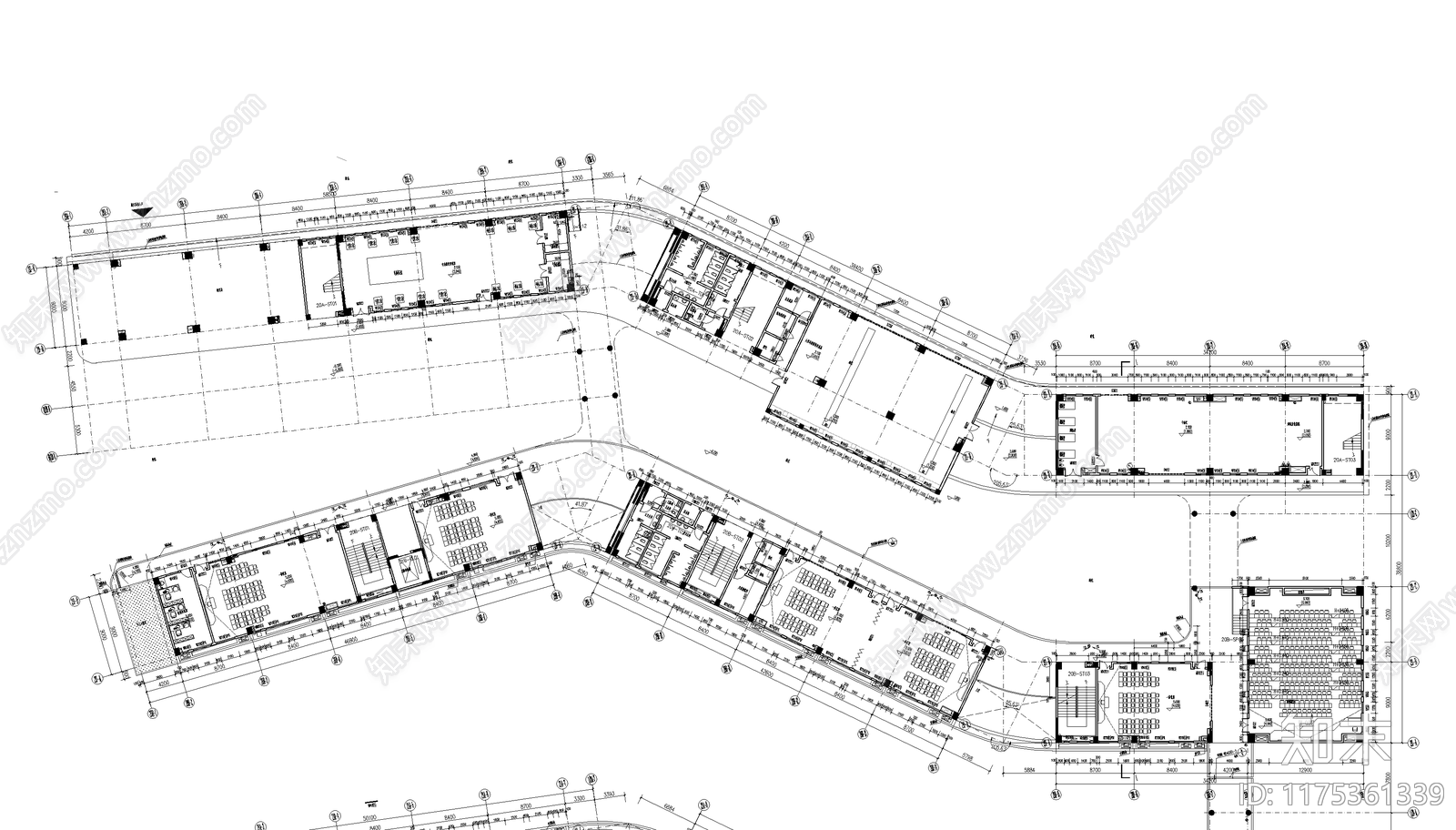 现代学校建筑cad施工图下载【ID:1175361339】
