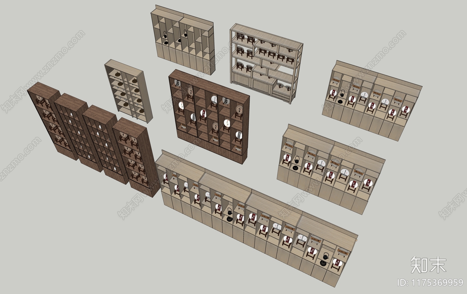 展柜SU模型下载【ID:1175369959】
