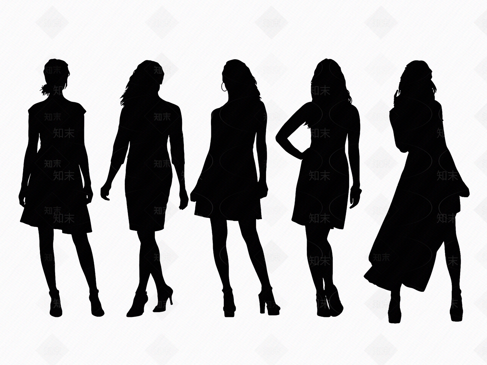 现代剪影贴图下载【ID:1175374312】