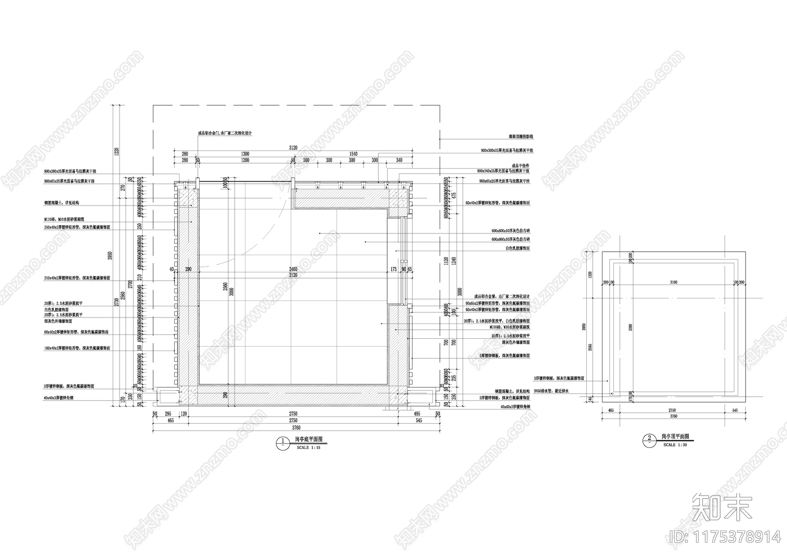 现代小区景观cad施工图下载【ID:1175378914】