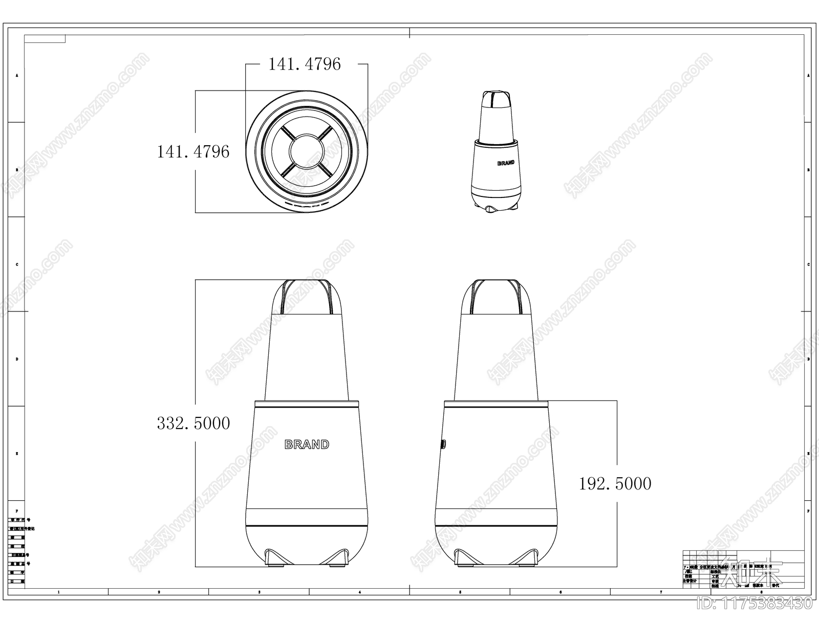 现代电器cad施工图下载【ID:1175383430】