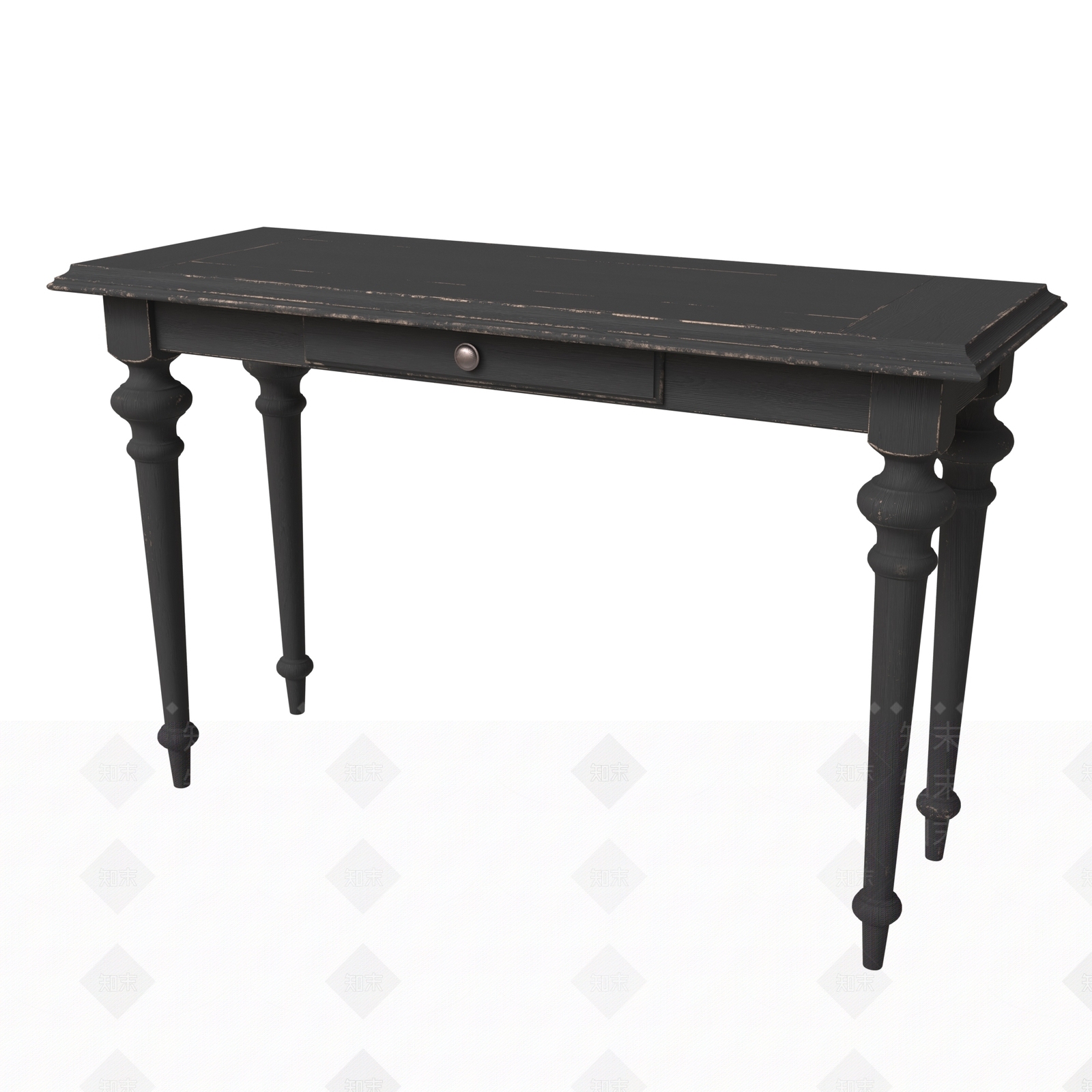 法式美式玄关柜3D模型下载【ID:1175389675】