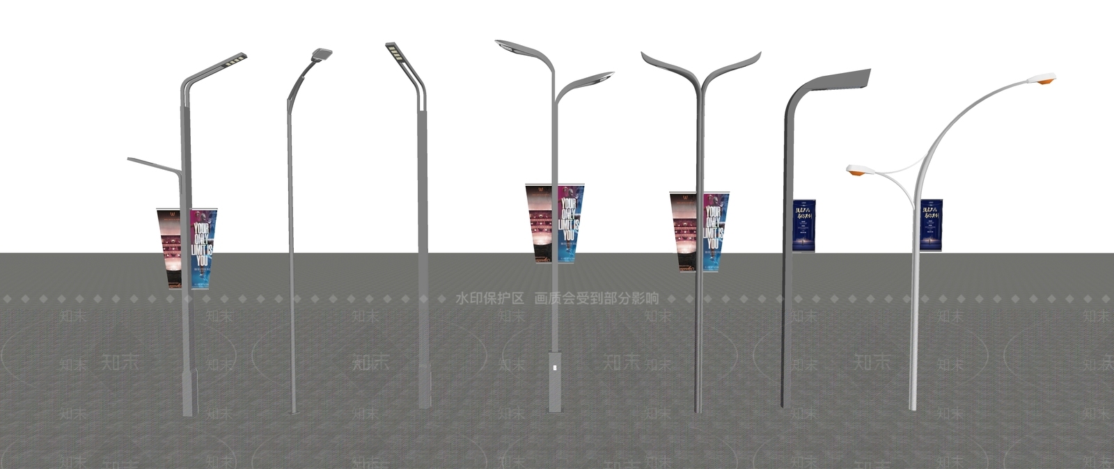 现代新中式路灯SU模型下载【ID:1175398349】