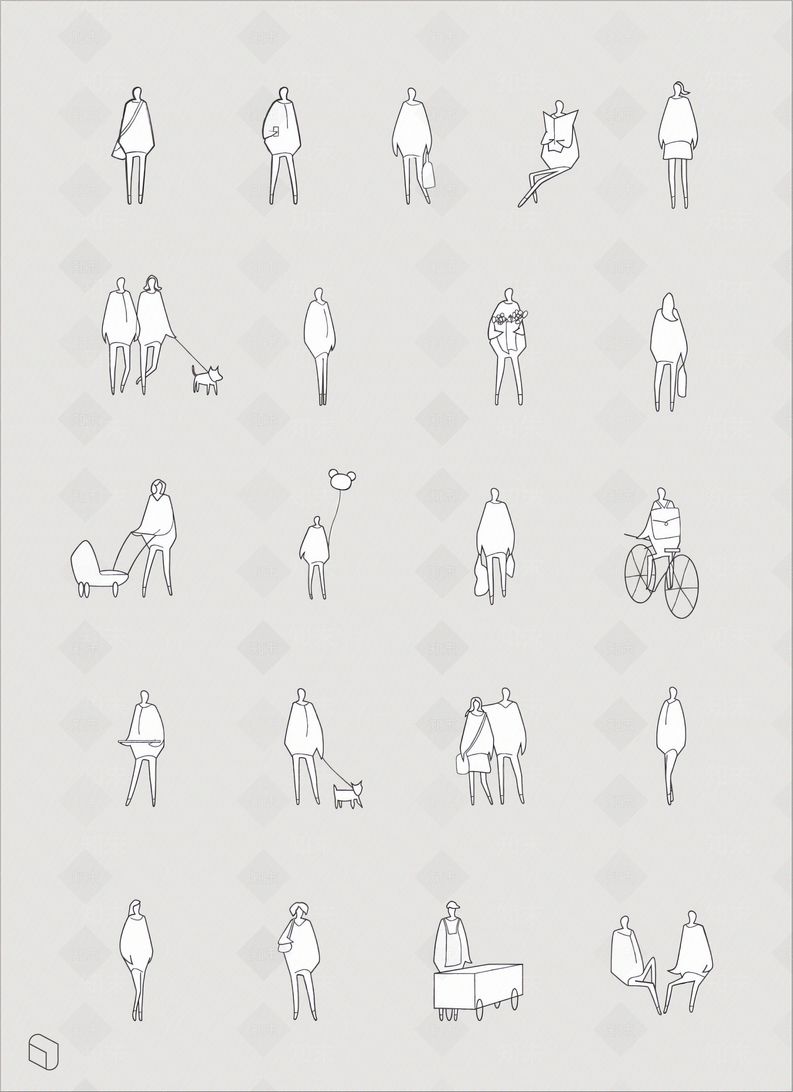 现代剪影贴图下载【ID:1175399218】