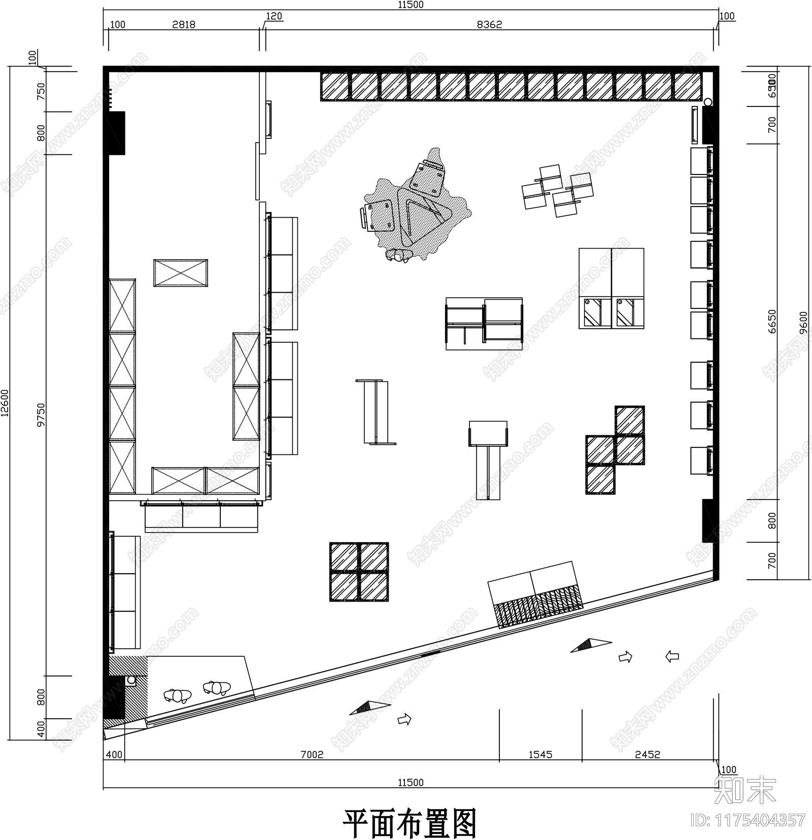 现代文创店施工图下载【ID:1175404357】