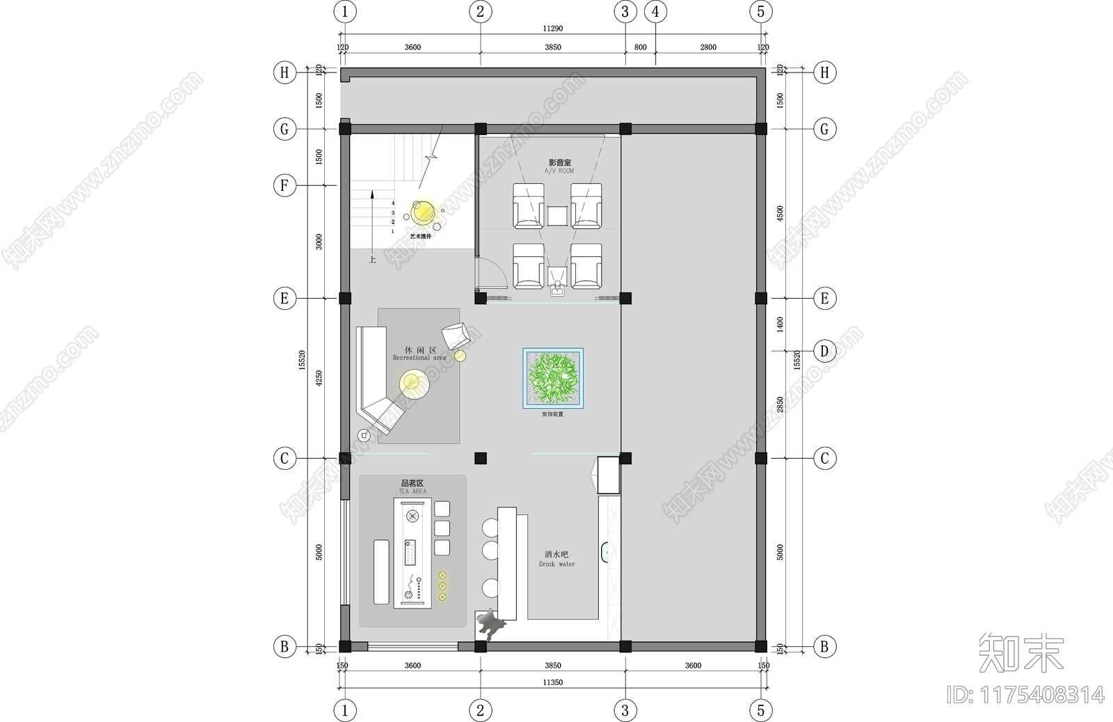 其他家装空间cad施工图下载【ID:1175408314】