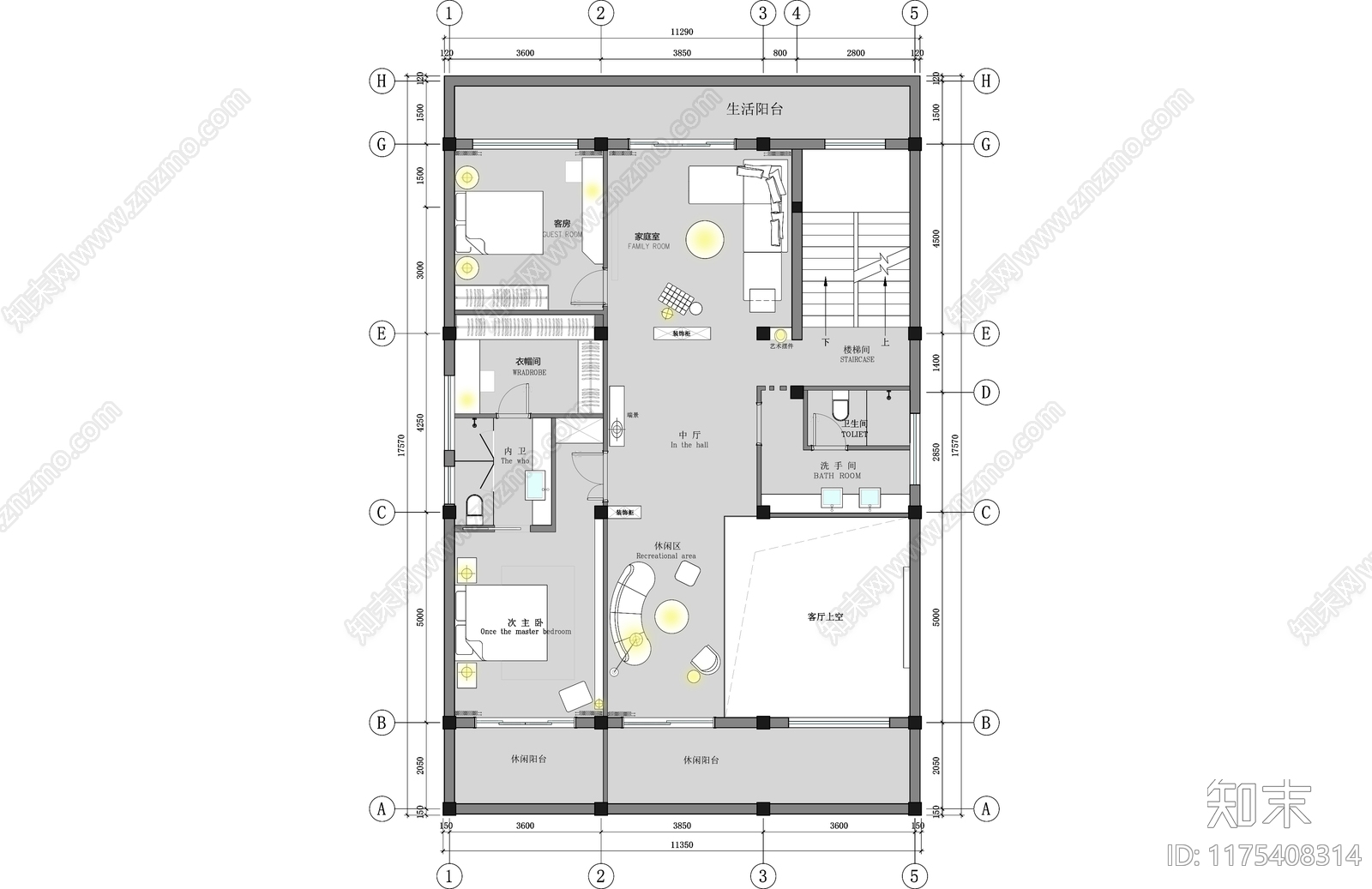 其他家装空间cad施工图下载【ID:1175408314】