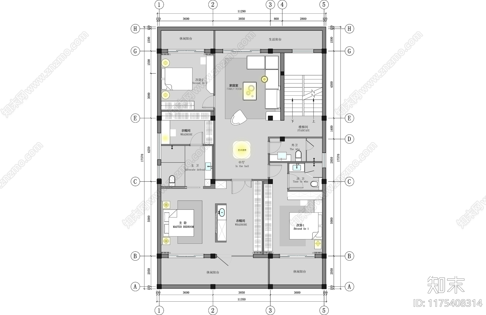 其他家装空间cad施工图下载【ID:1175408314】