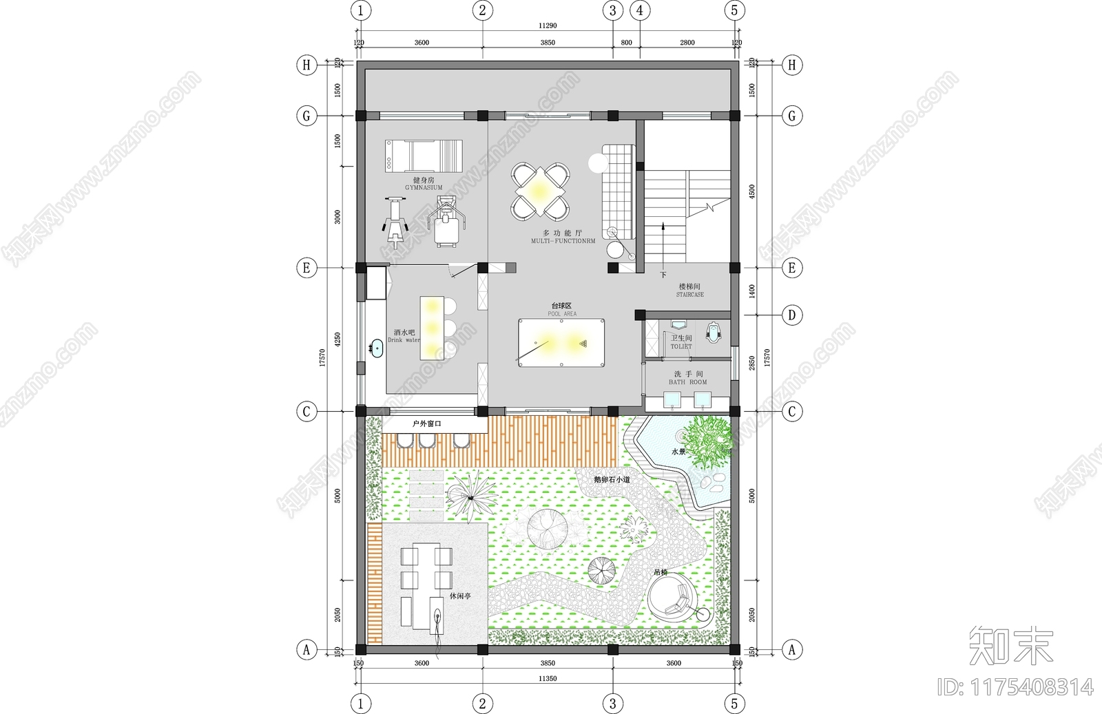 其他家装空间cad施工图下载【ID:1175408314】