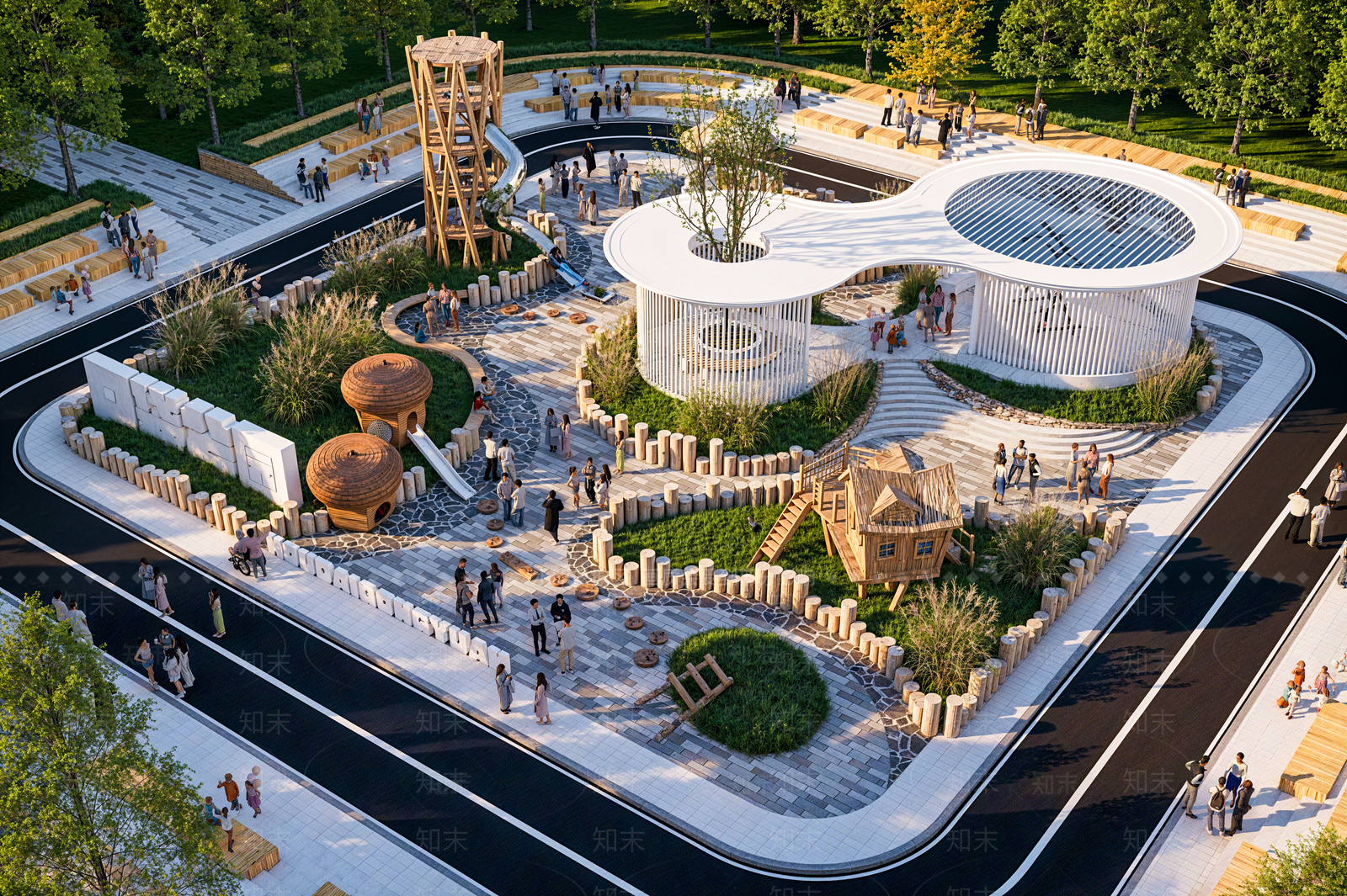 现代公园3D模型下载【ID:1175423721】