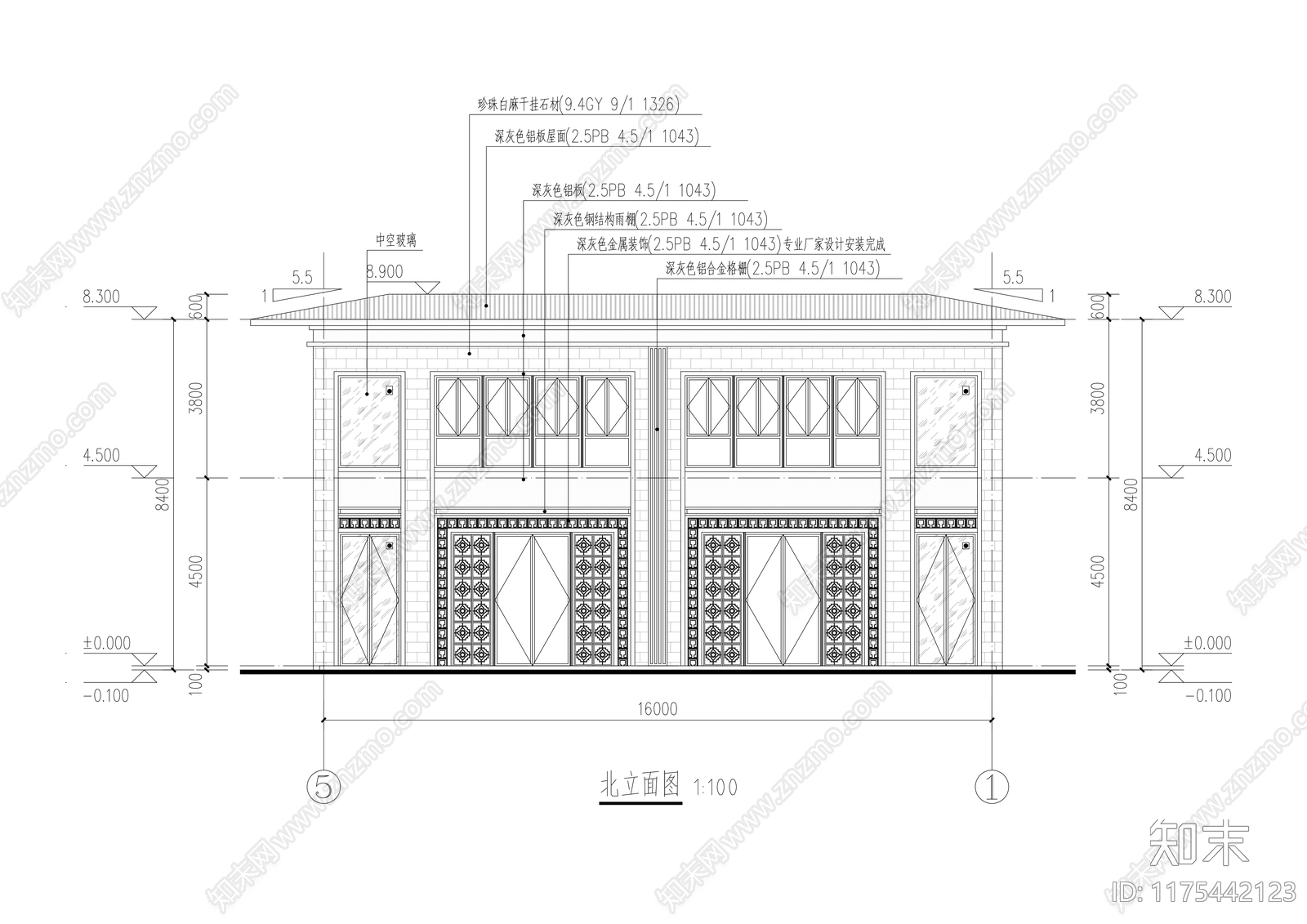 现代其他商业建筑cad施工图下载【ID:1175442123】