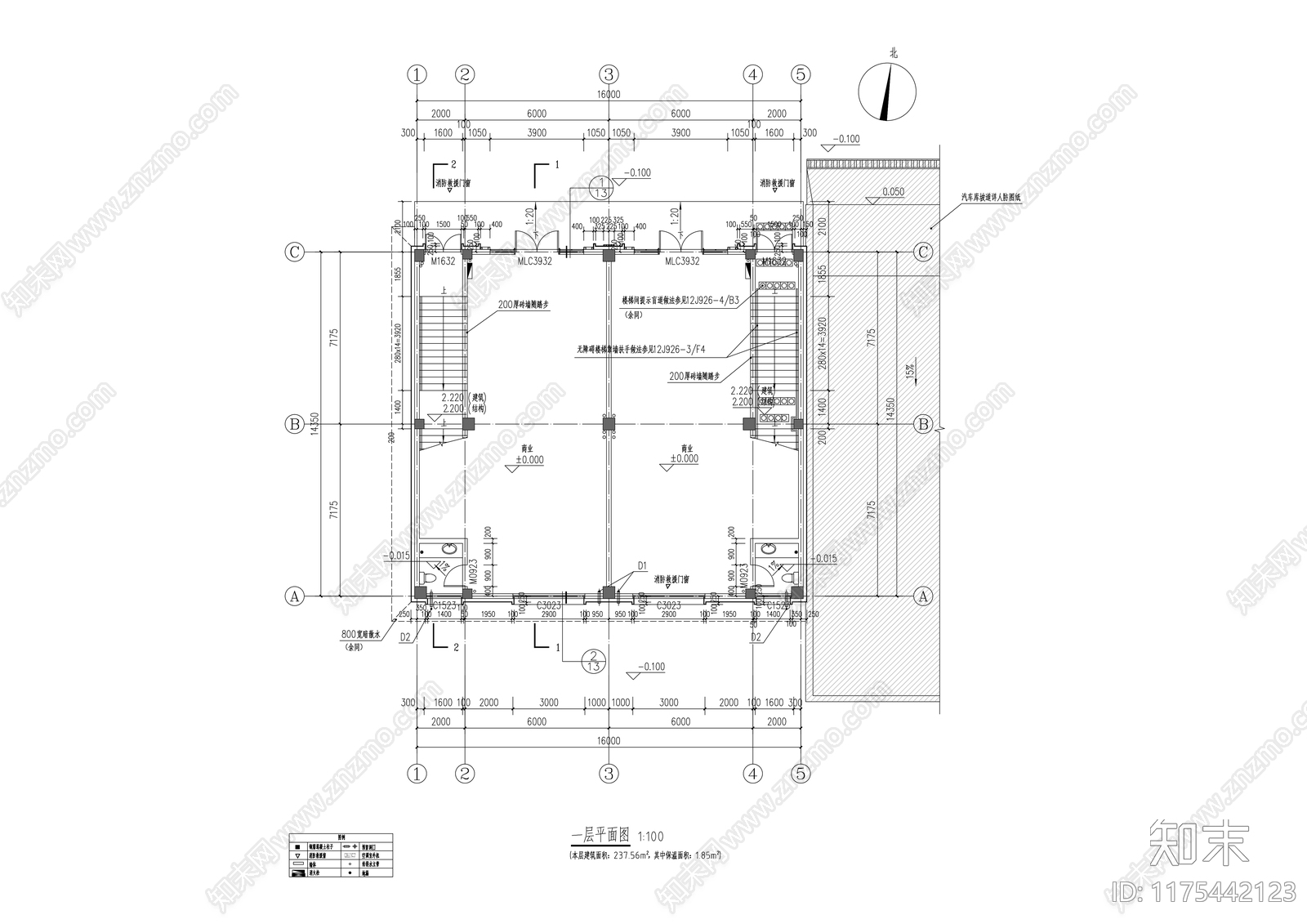 现代其他商业建筑cad施工图下载【ID:1175442123】