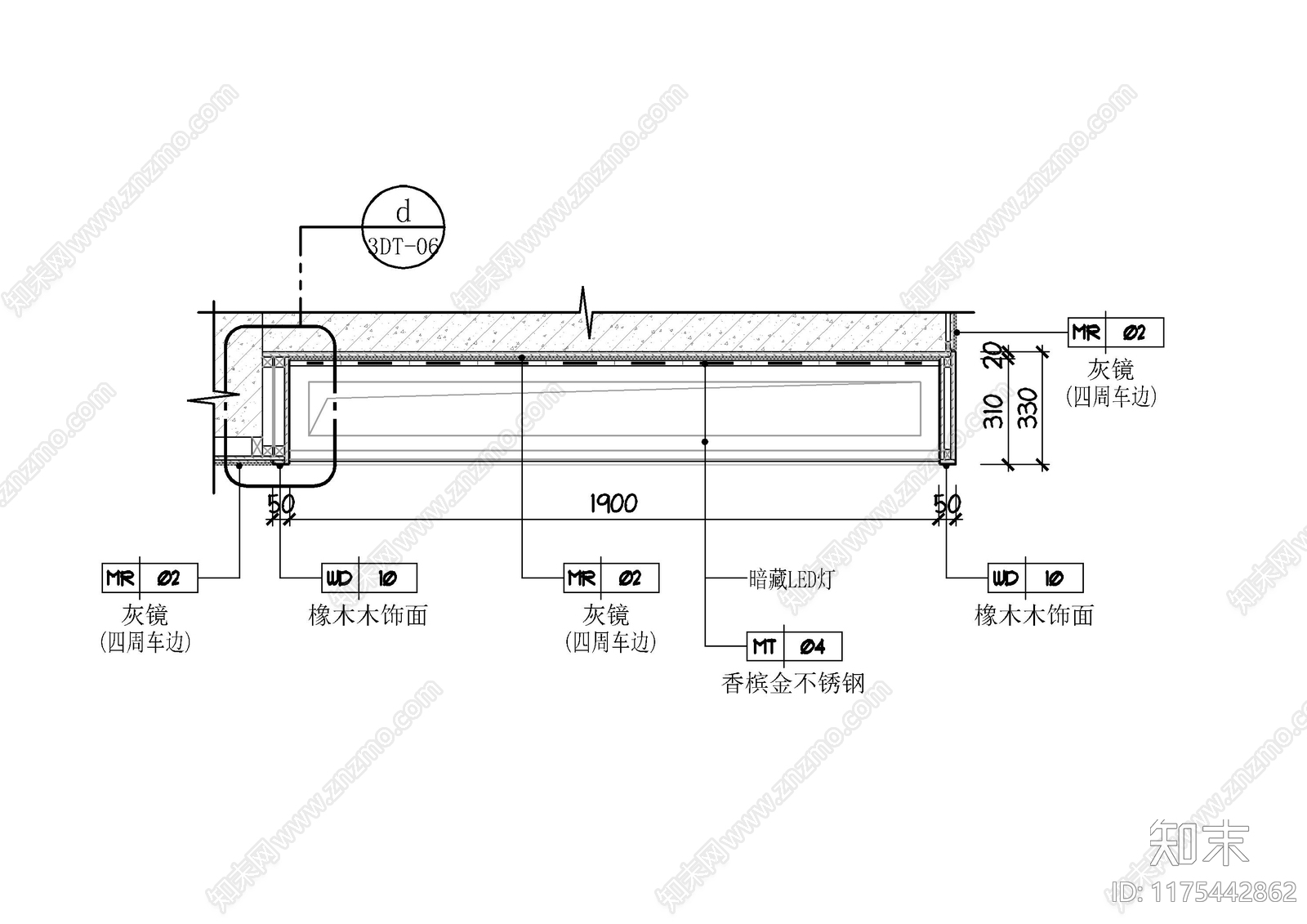 现代家具节点详图cad施工图下载【ID:1175442862】