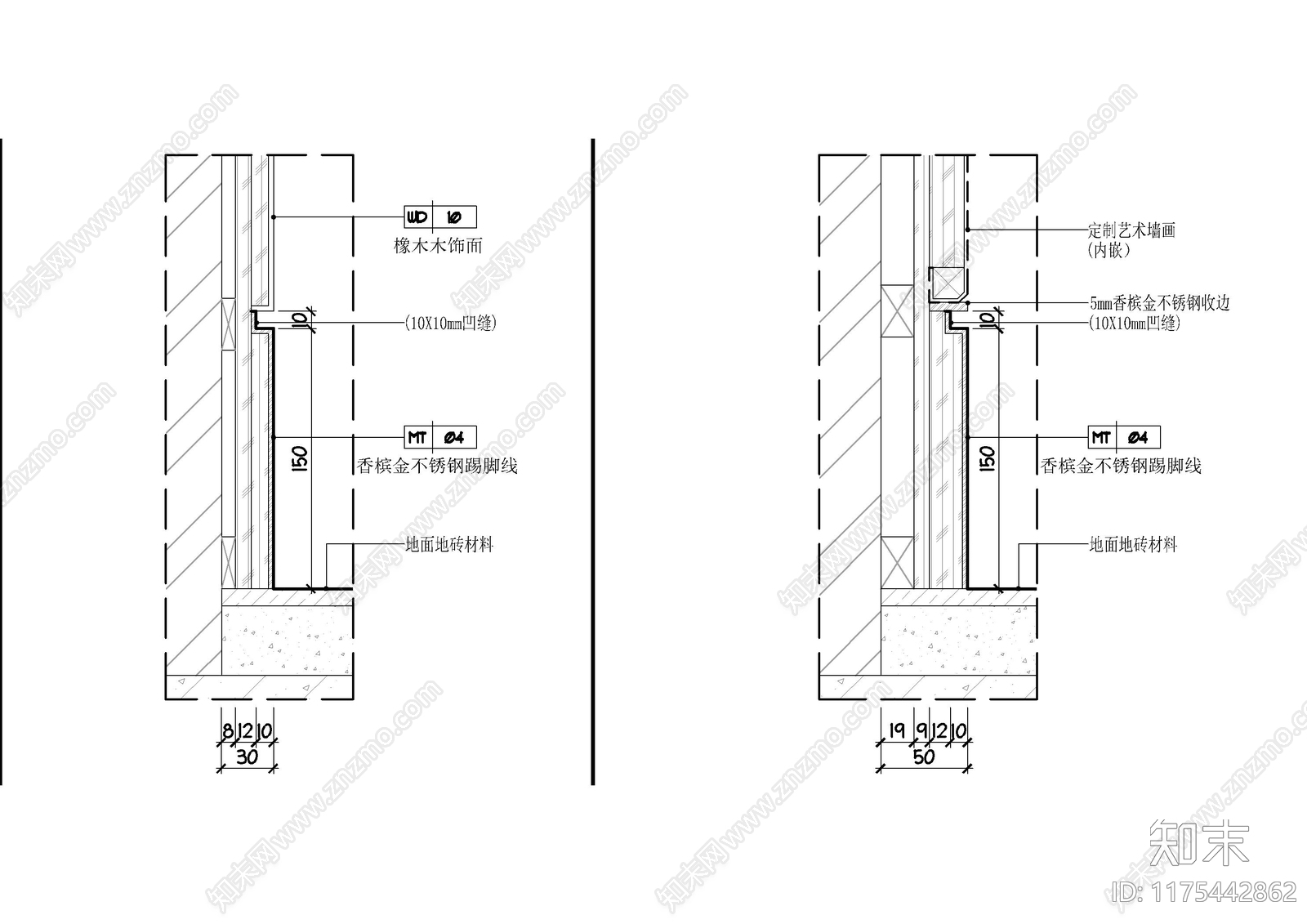 现代家具节点详图cad施工图下载【ID:1175442862】