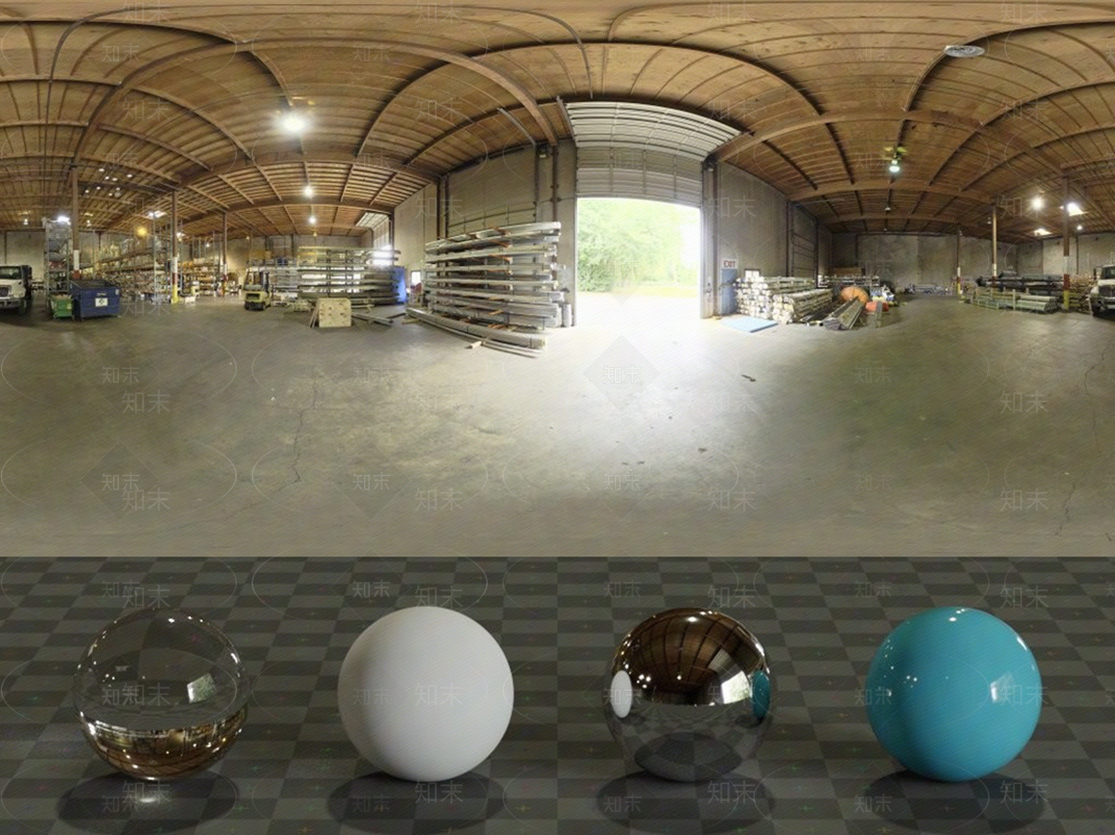 现代工业室内HDR贴图下载【ID:1175457403】