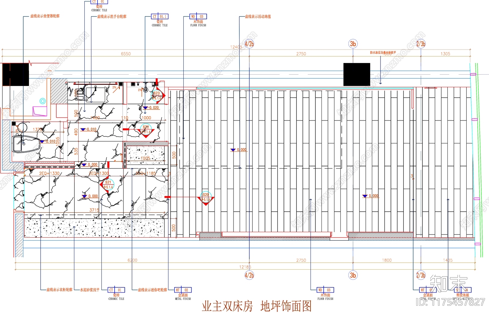 现代工装图库cad施工图下载【ID:1175457827】