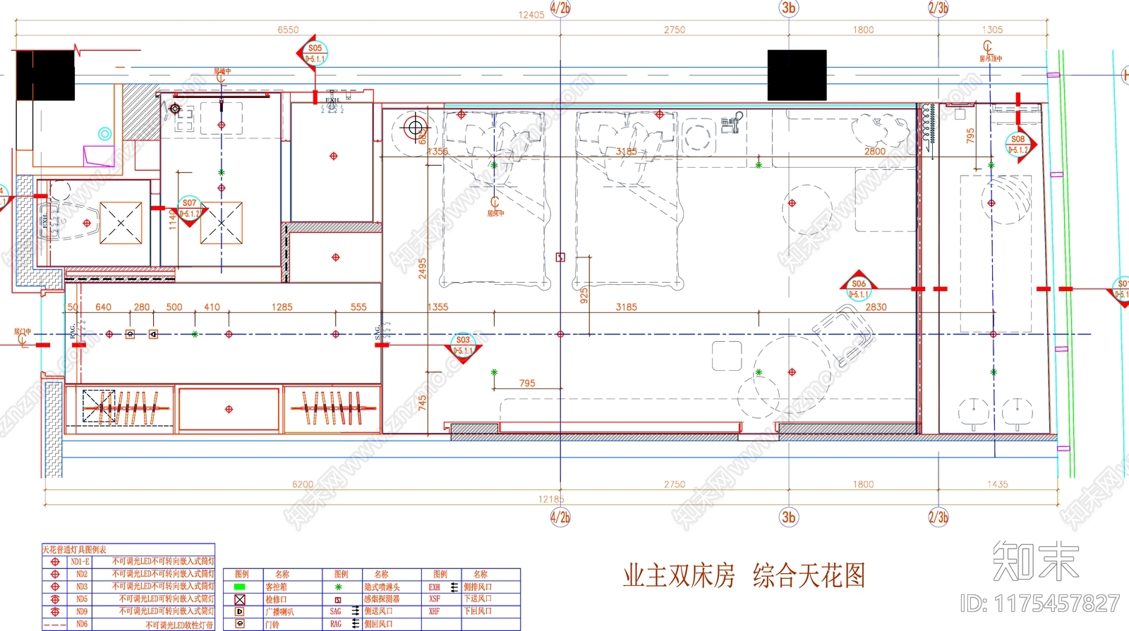 现代工装图库cad施工图下载【ID:1175457827】