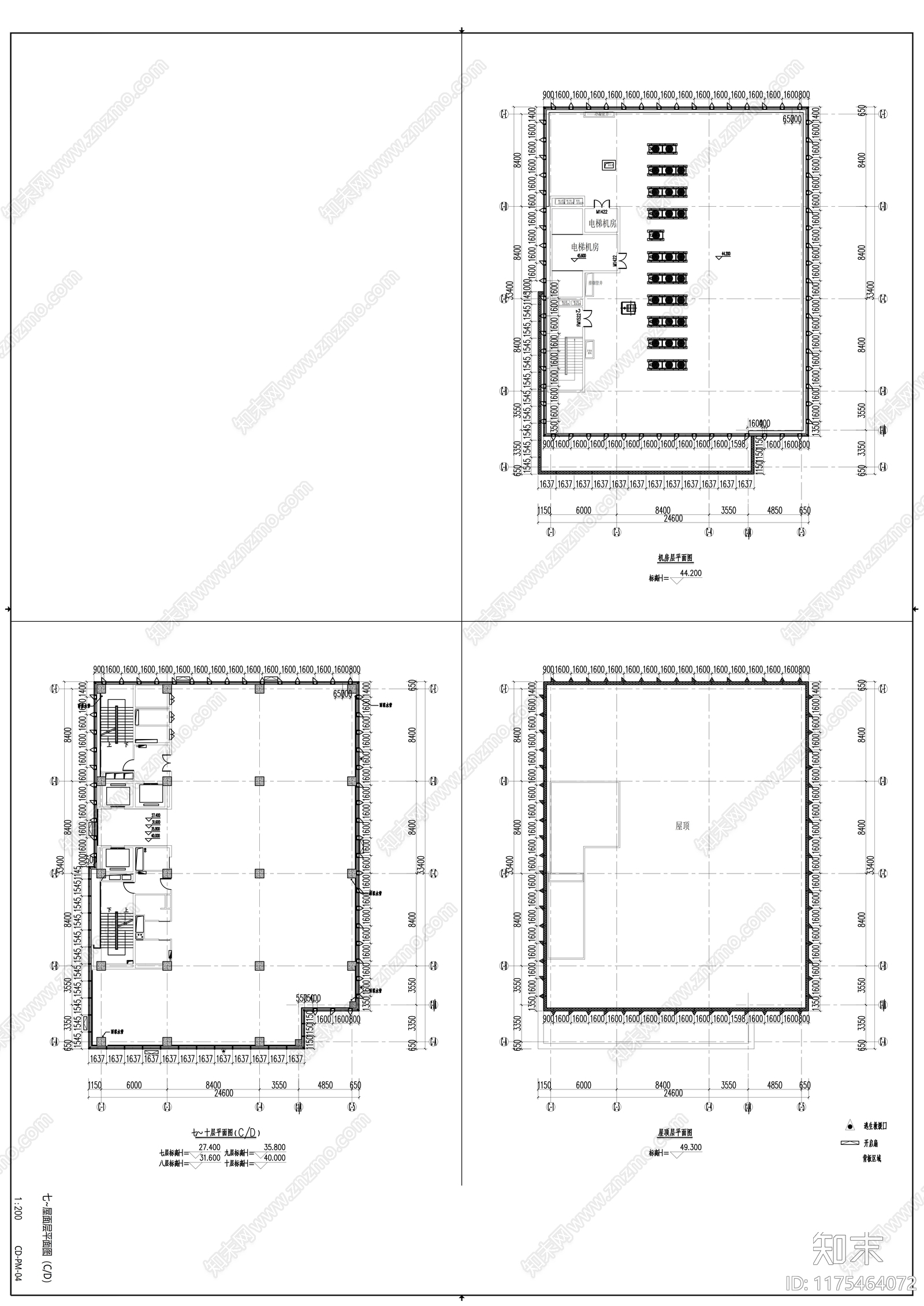 幕墙结构cad施工图下载【ID:1175464072】