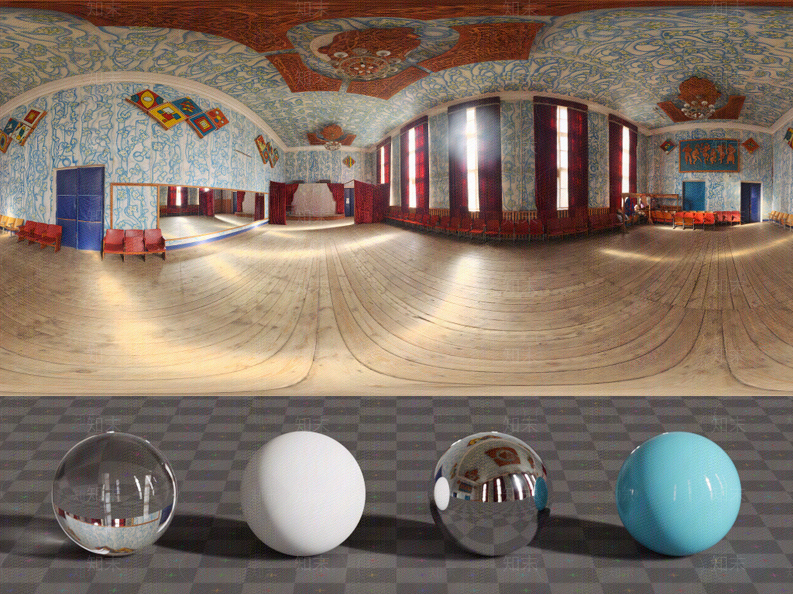 复古美式室内HDR贴图下载【ID:1175471827】