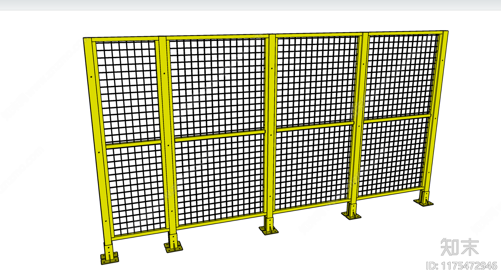 工业栅栏SU模型下载【ID:1175472946】