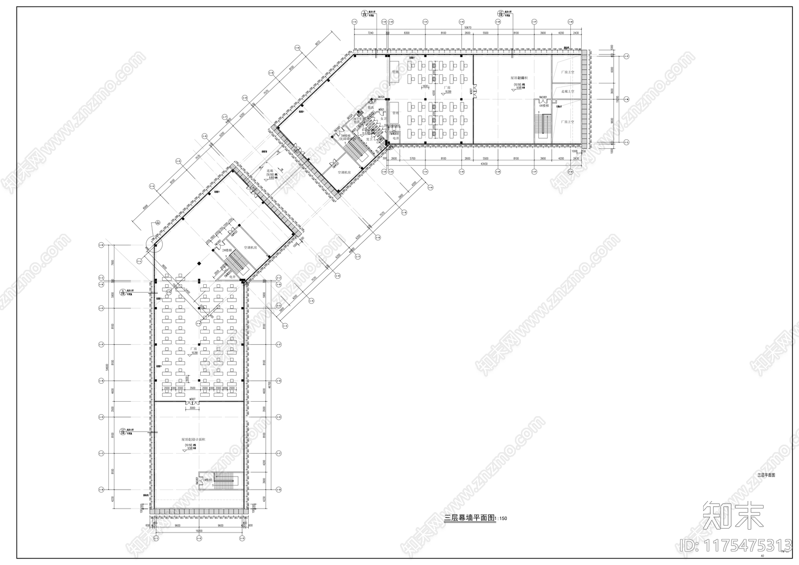 幕墙结构cad施工图下载【ID:1175475313】