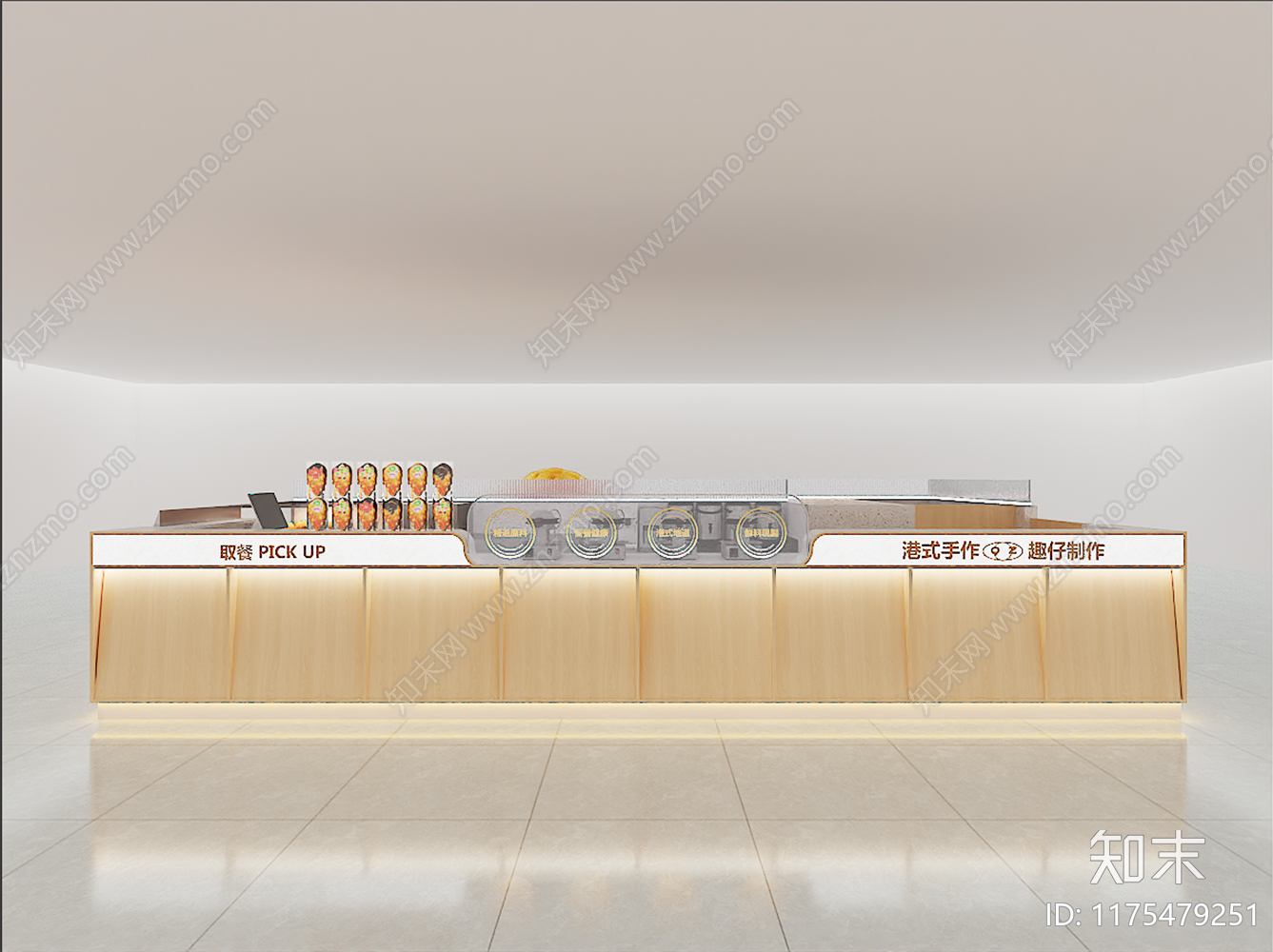 现代新中式奶茶店3D模型下载【ID:1175479251】