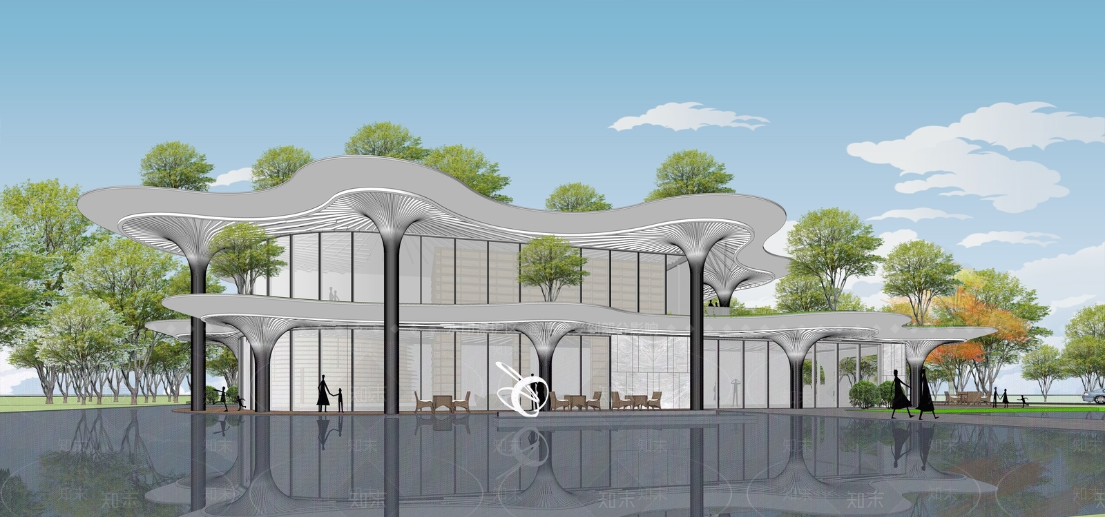 现代小公建SU模型下载【ID:1175480203】
