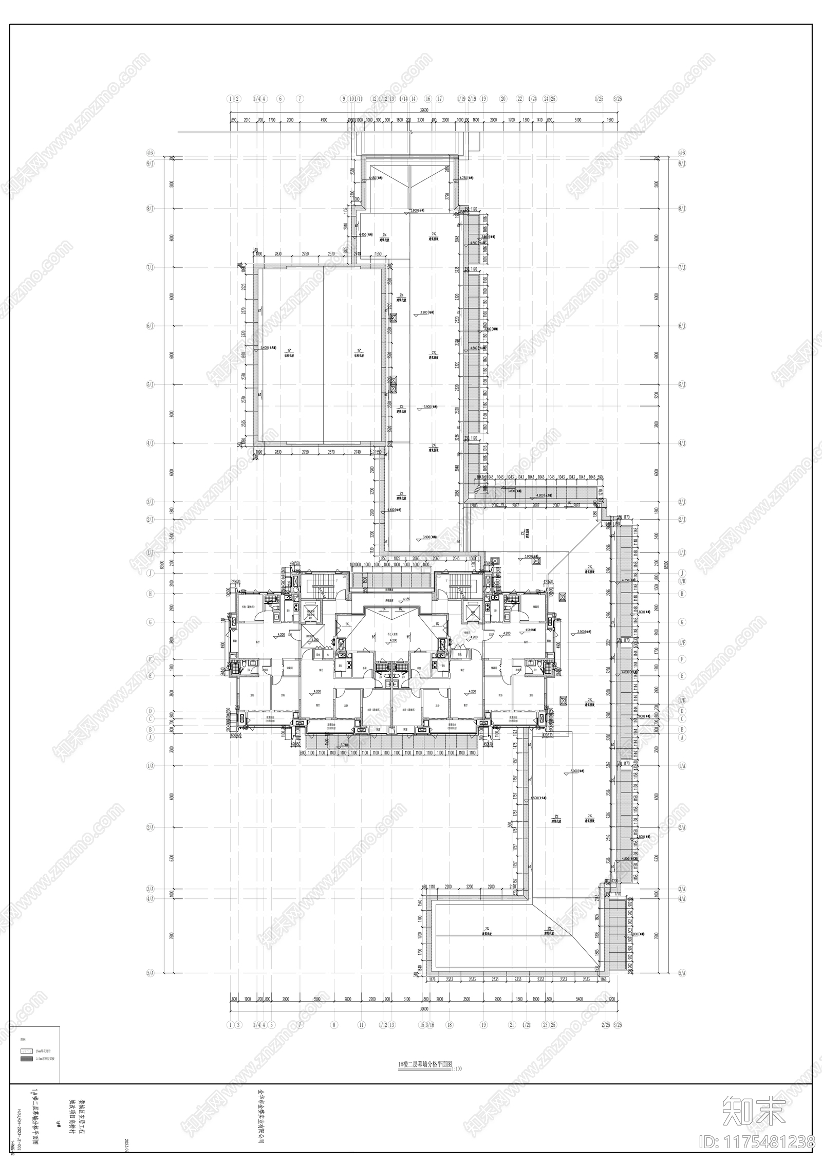 幕墙结构cad施工图下载【ID:1175481238】