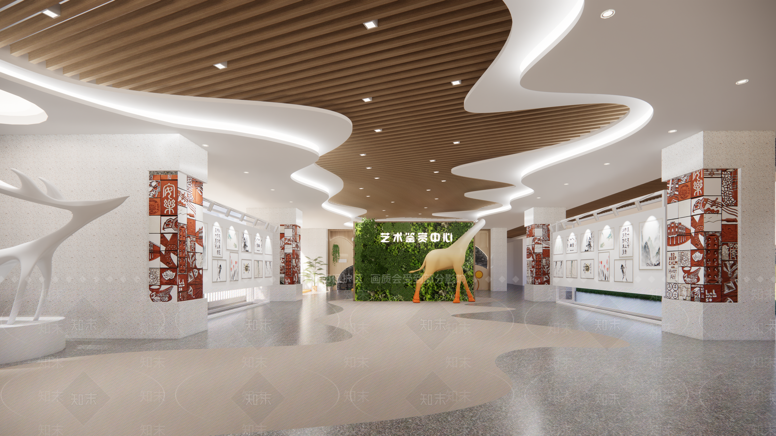 现代其他学校空间SU模型下载【ID:1175481677】