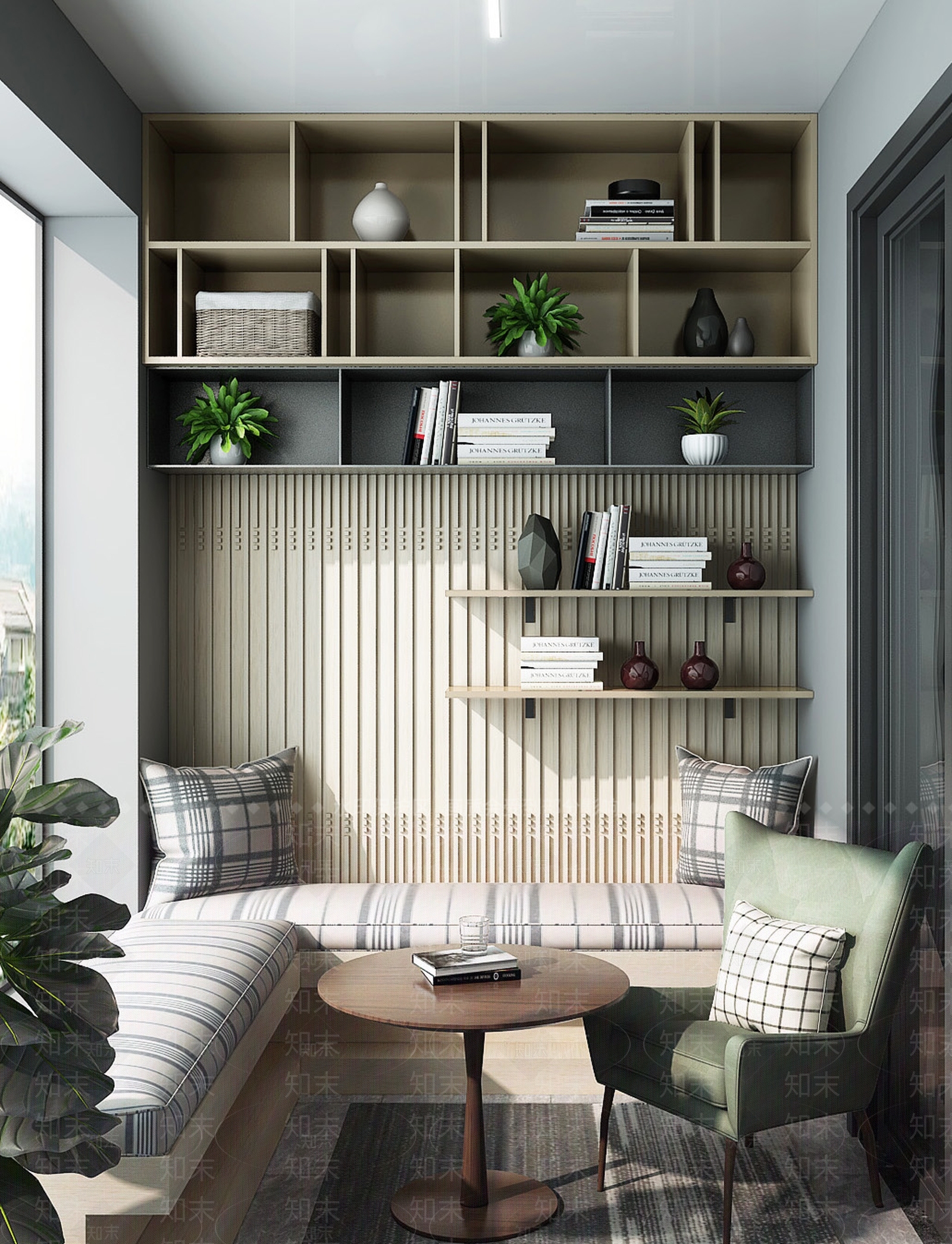 现代轻奢阳台3D模型下载【ID:1175483032】