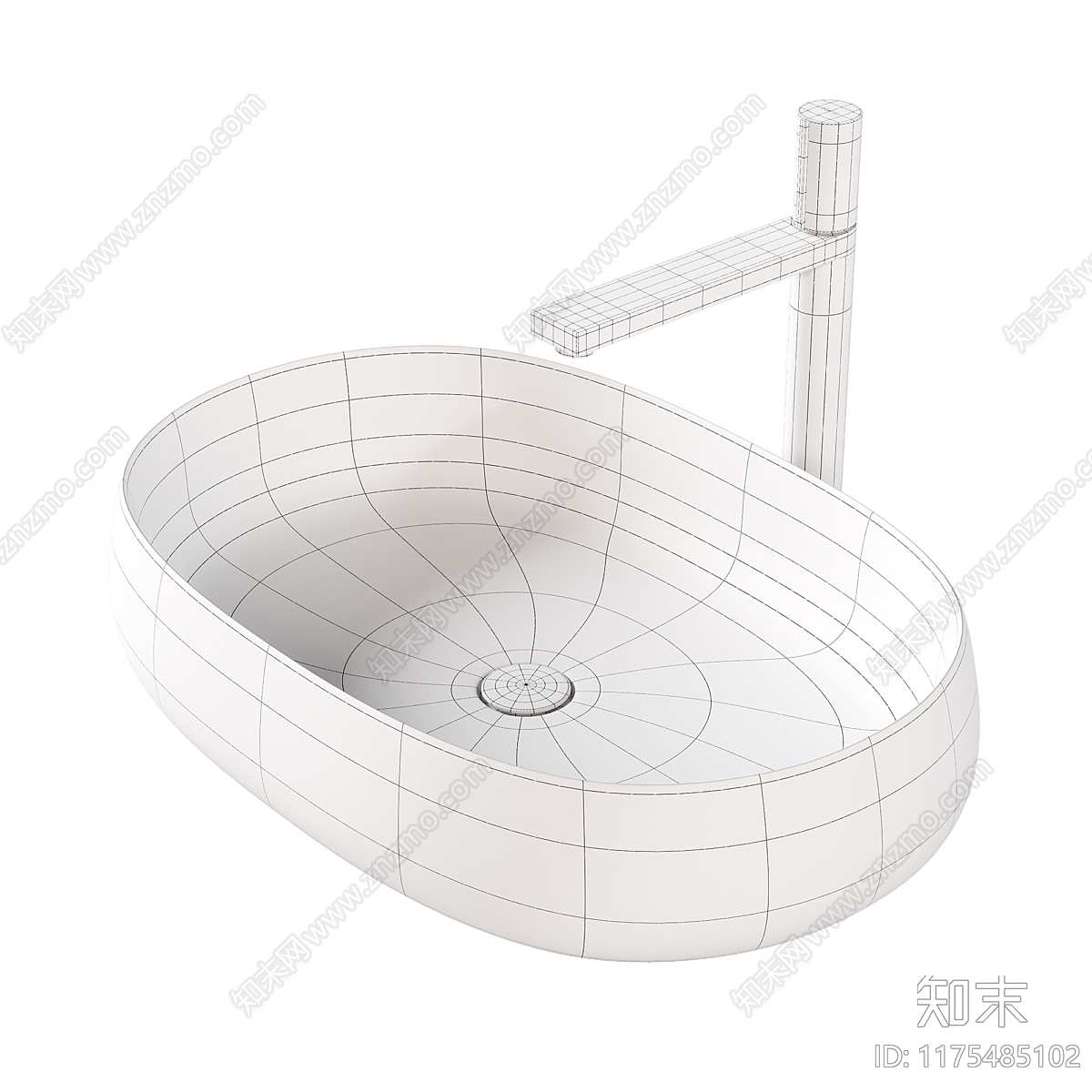 台盆3D模型下载【ID:1175485102】