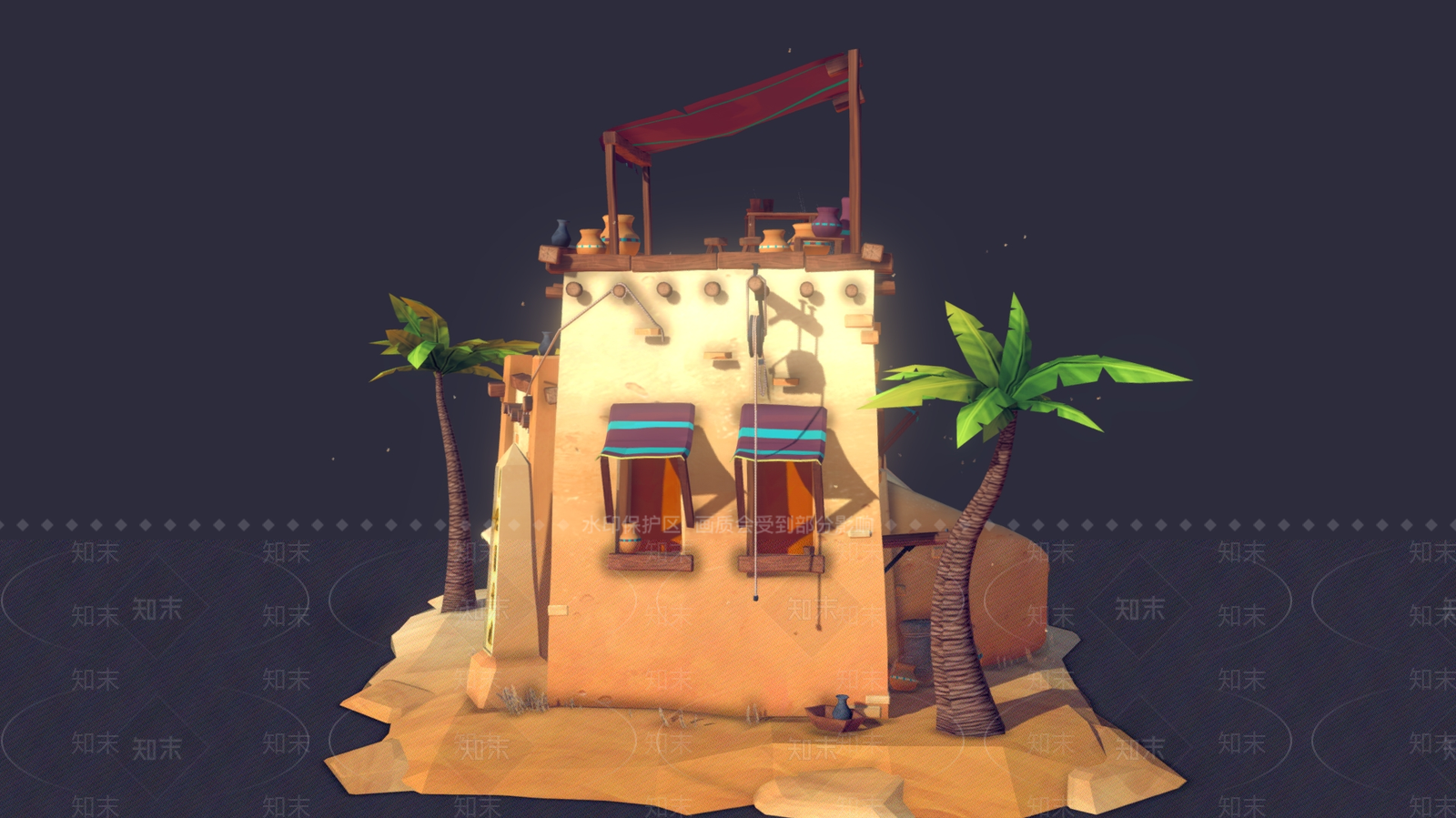 现代艺术风格建筑3D模型下载【ID:1175499411】