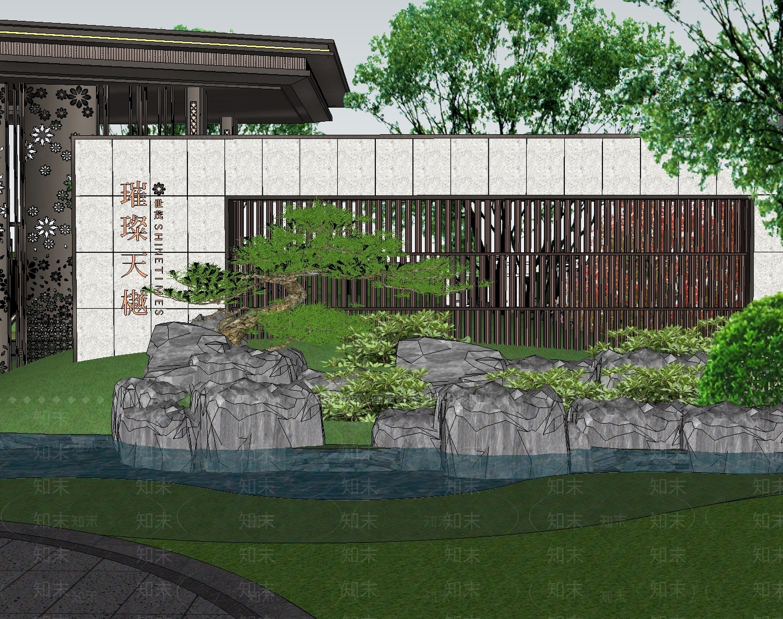 中式多层住宅SU模型下载【ID:1175513654】