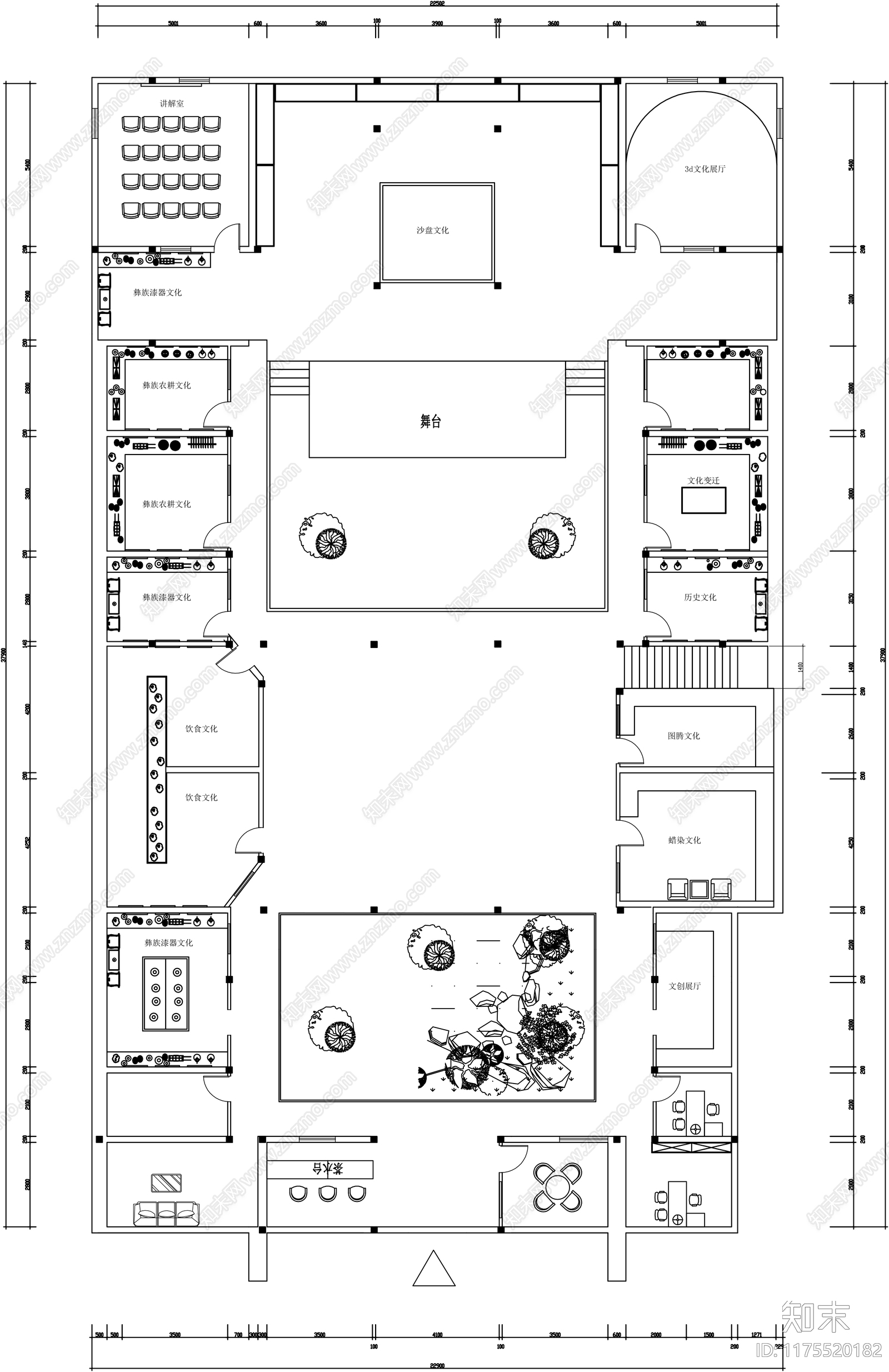 中式四合院cad施工图下载【ID:1175520182】