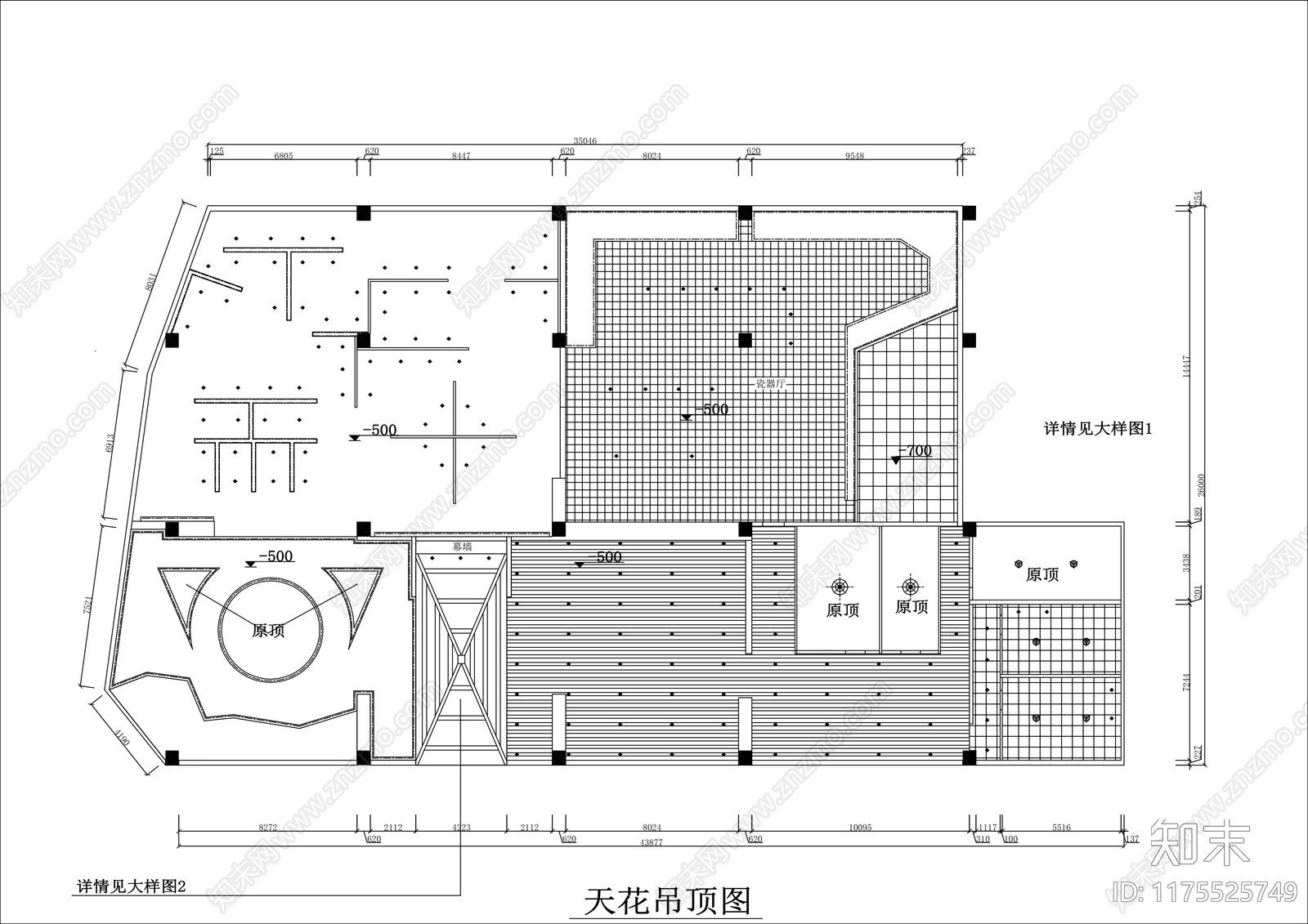 现代展厅cad施工图下载【ID:1175525749】